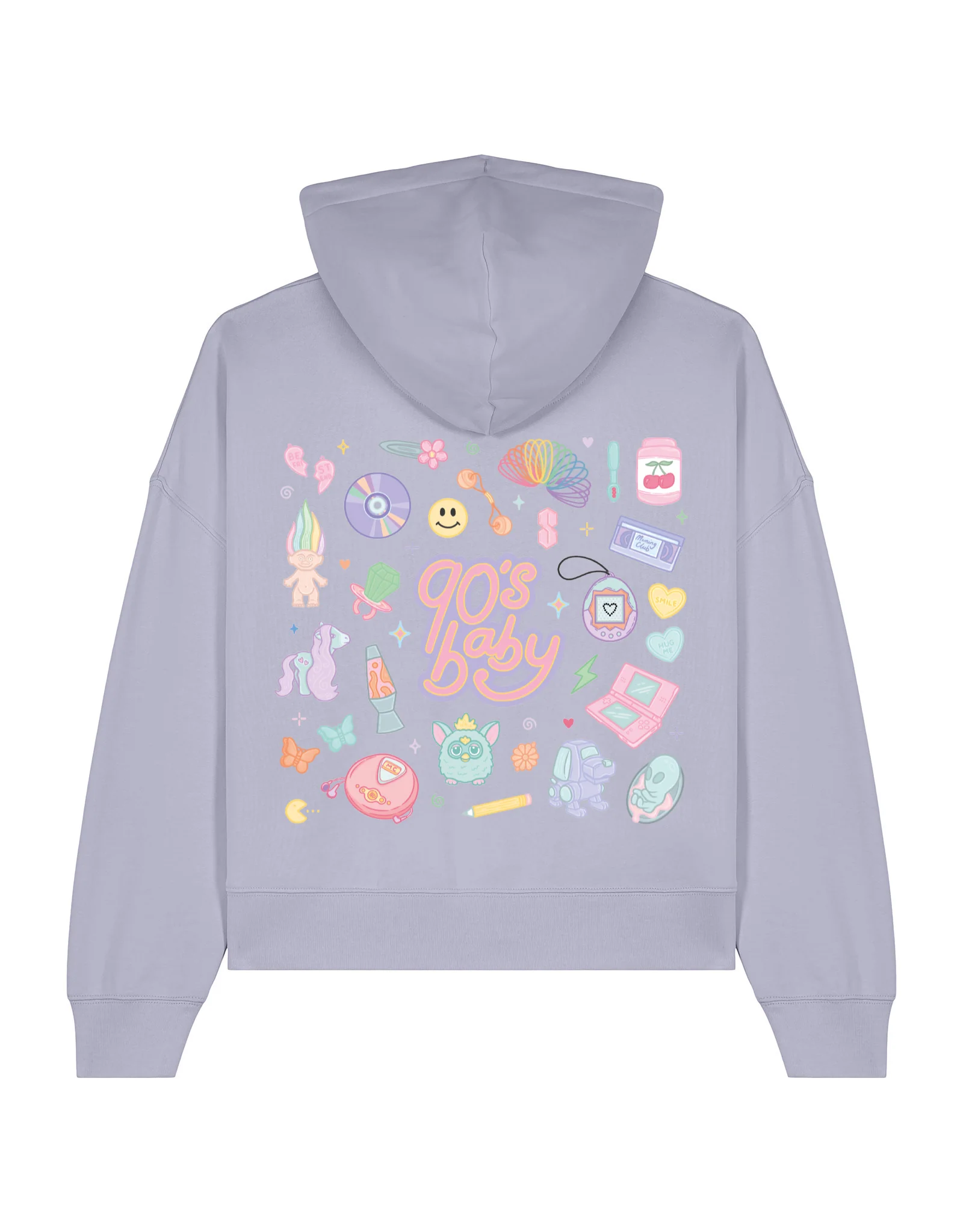 90s Baby Printed Boxy Organic Cotton Hoodie - Image 3