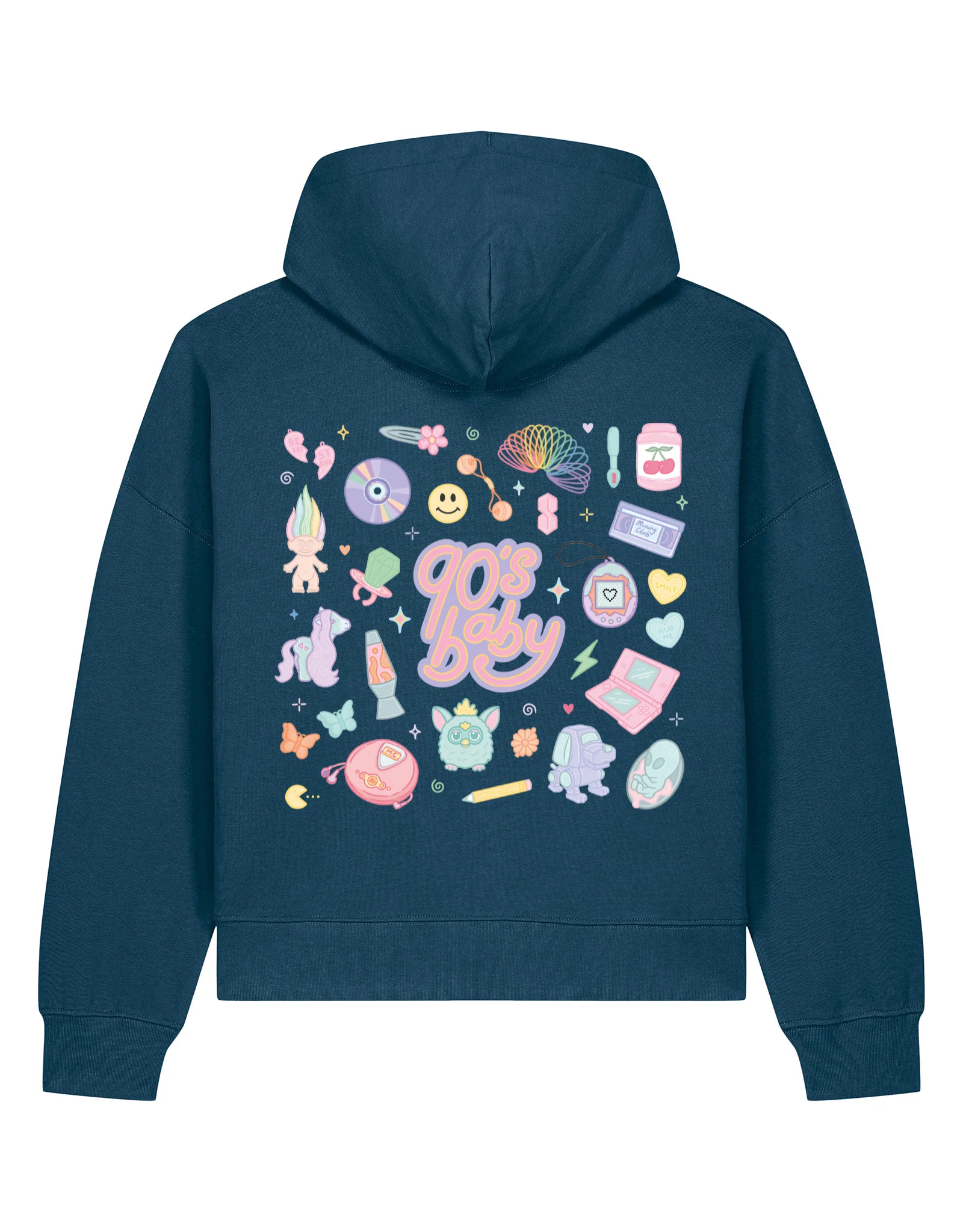 90s Baby Printed Boxy Organic Cotton Hoodie - Image 5