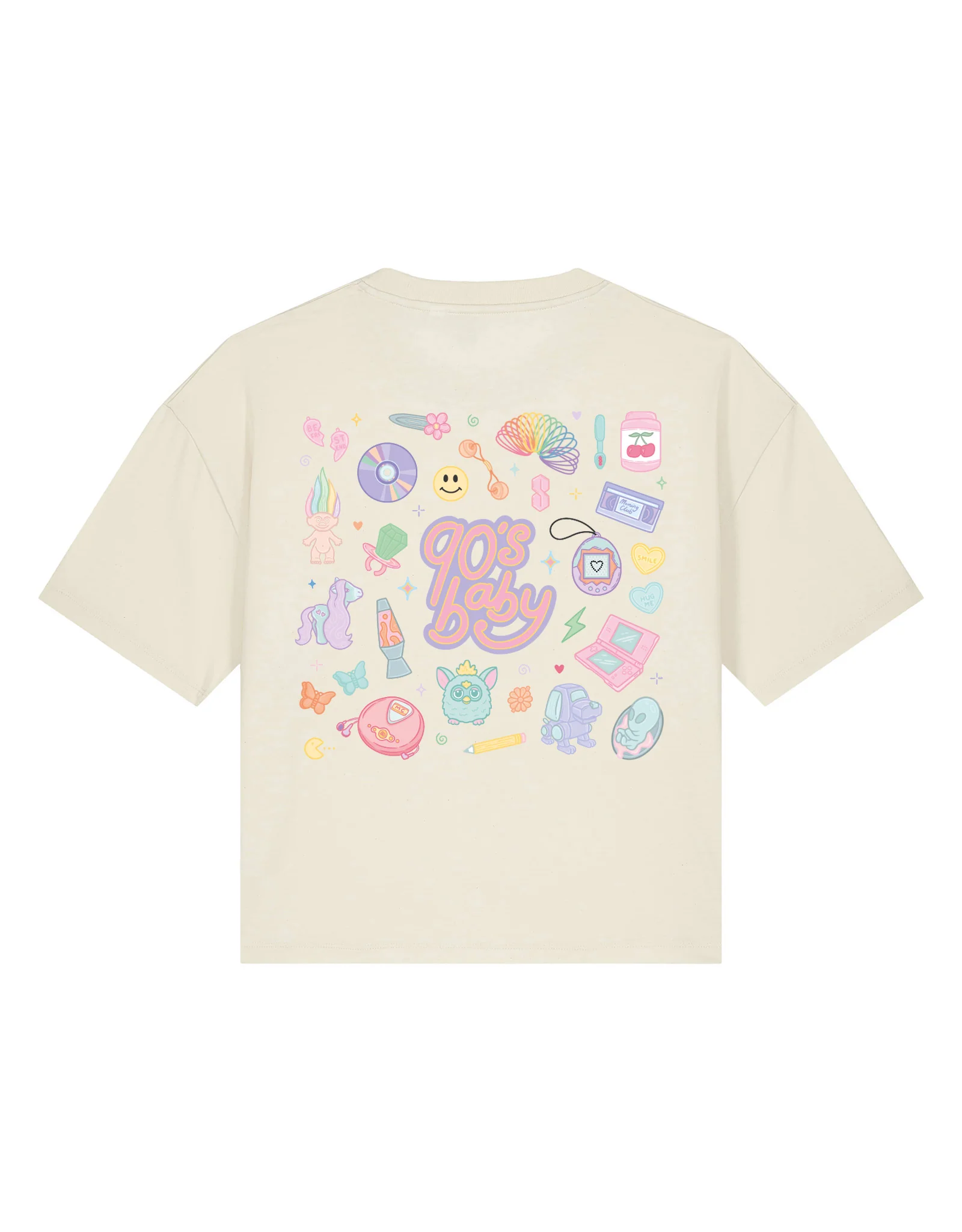 90s Baby Printed Boxy Organic Cotton Tee - Image 13