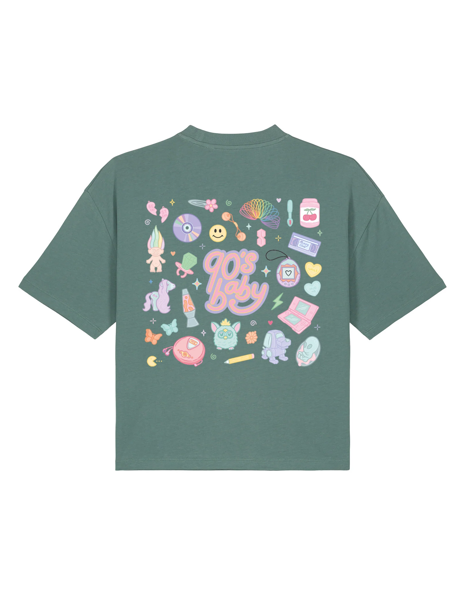 90s Baby Printed Boxy Organic Cotton Tee - Image 7