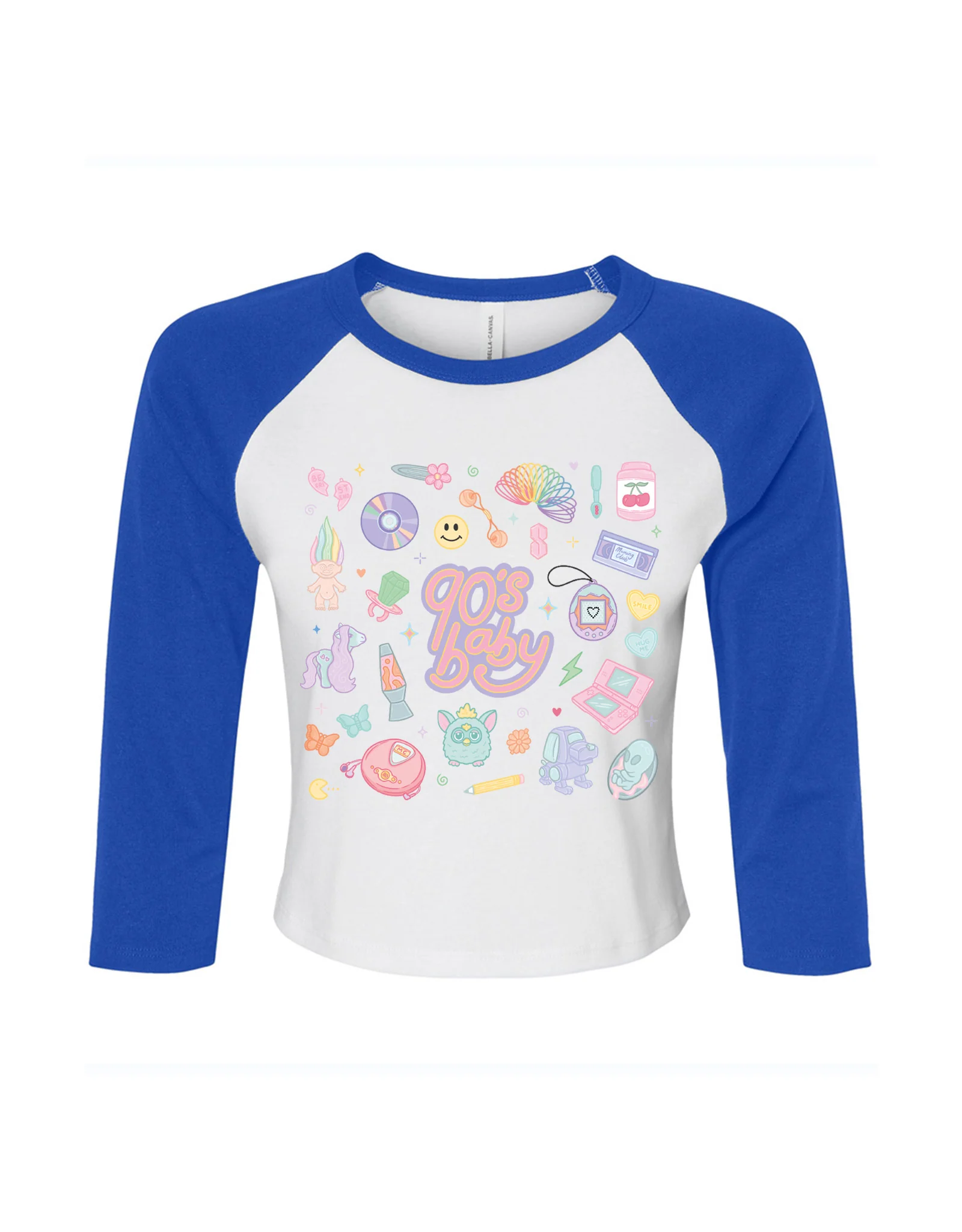 90s Baby Printed Micro Rib 3/4 Sleeve Tee - Image 6
