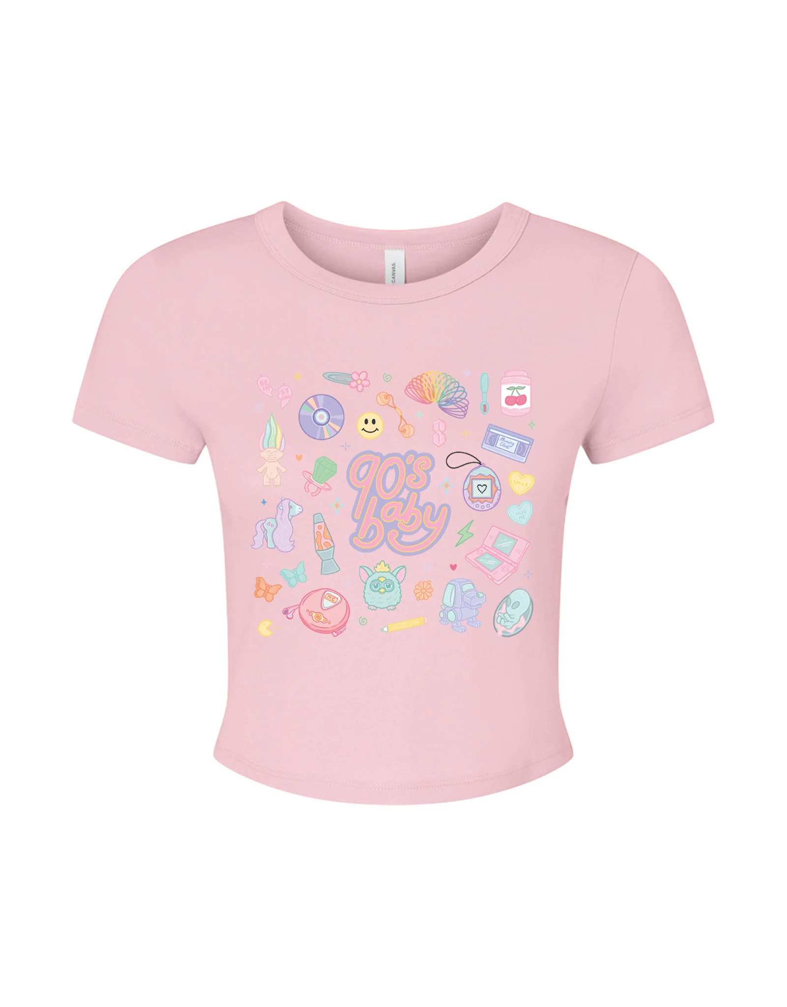 90s Baby Printed Micro Rib Baby Tee - Image 3