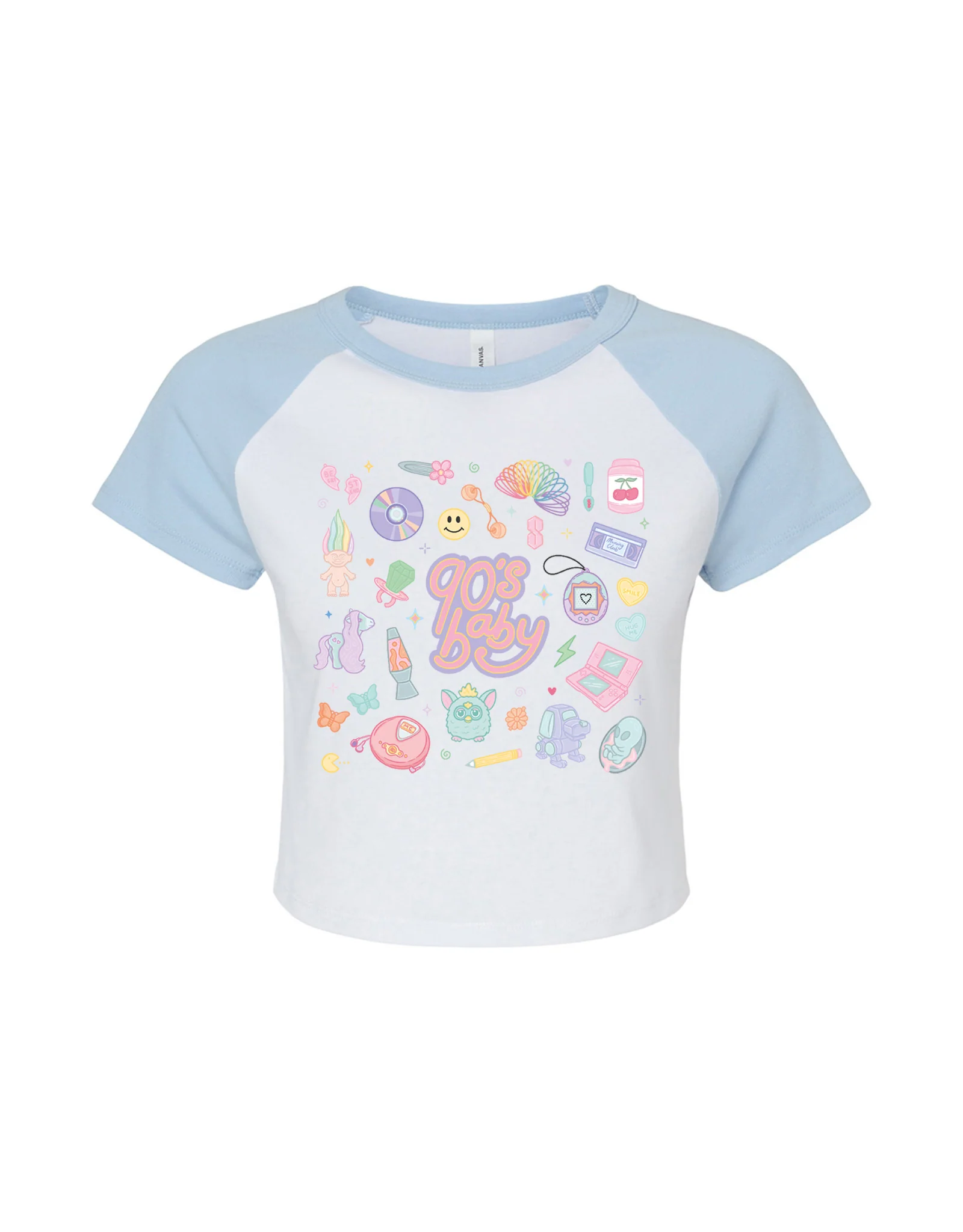90s Baby Printed Micro Rib Baby Tee - Image 4