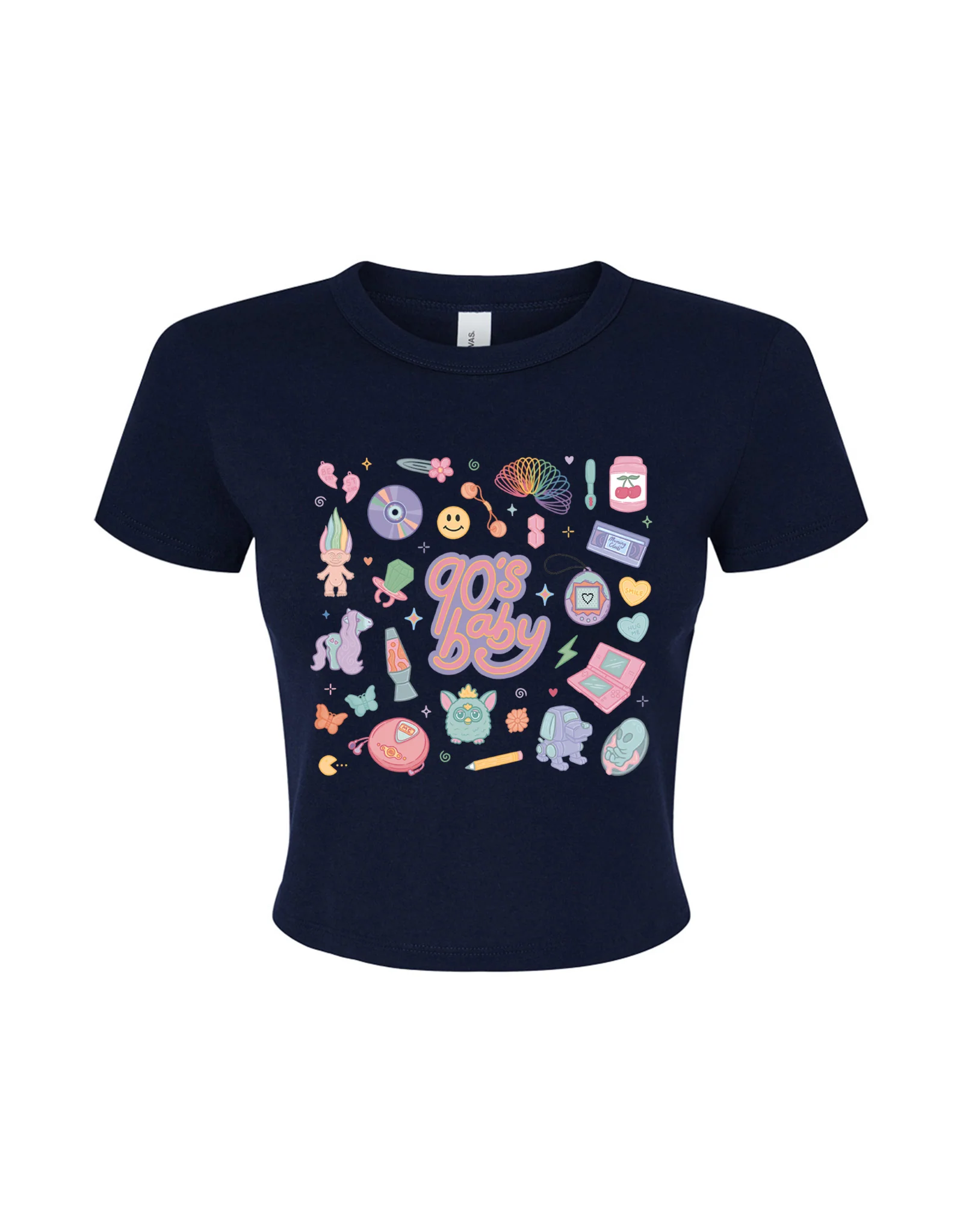 90s Baby Printed Micro Rib Baby Tee - Image 6