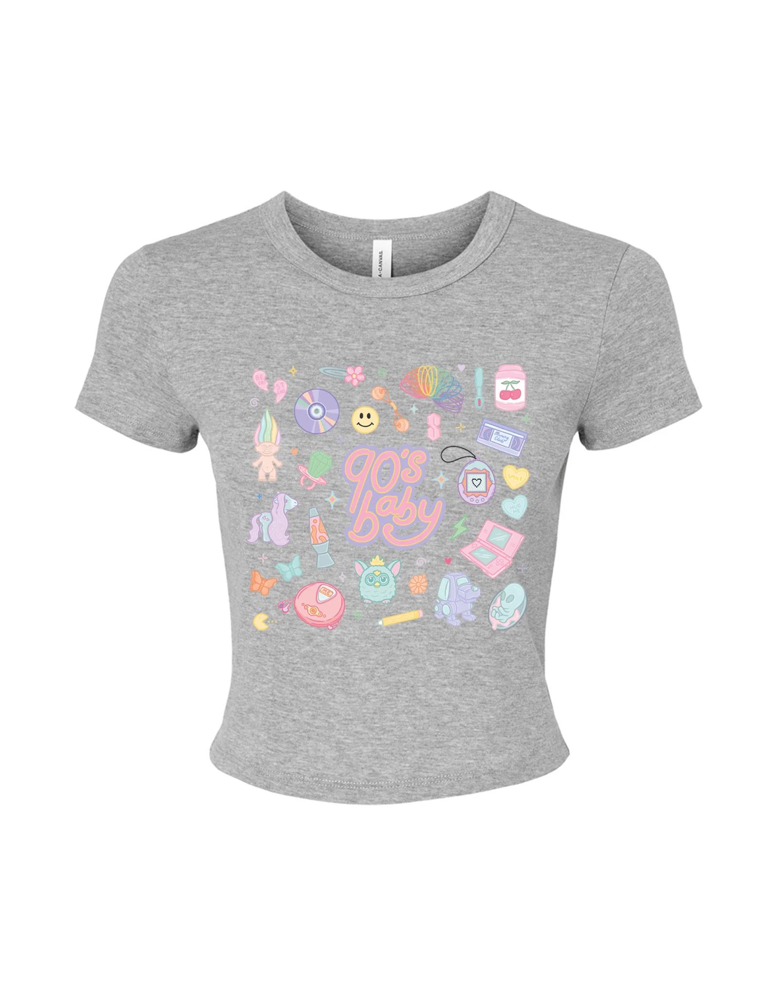 90s Baby Printed Micro Rib Baby Tee - Image 7