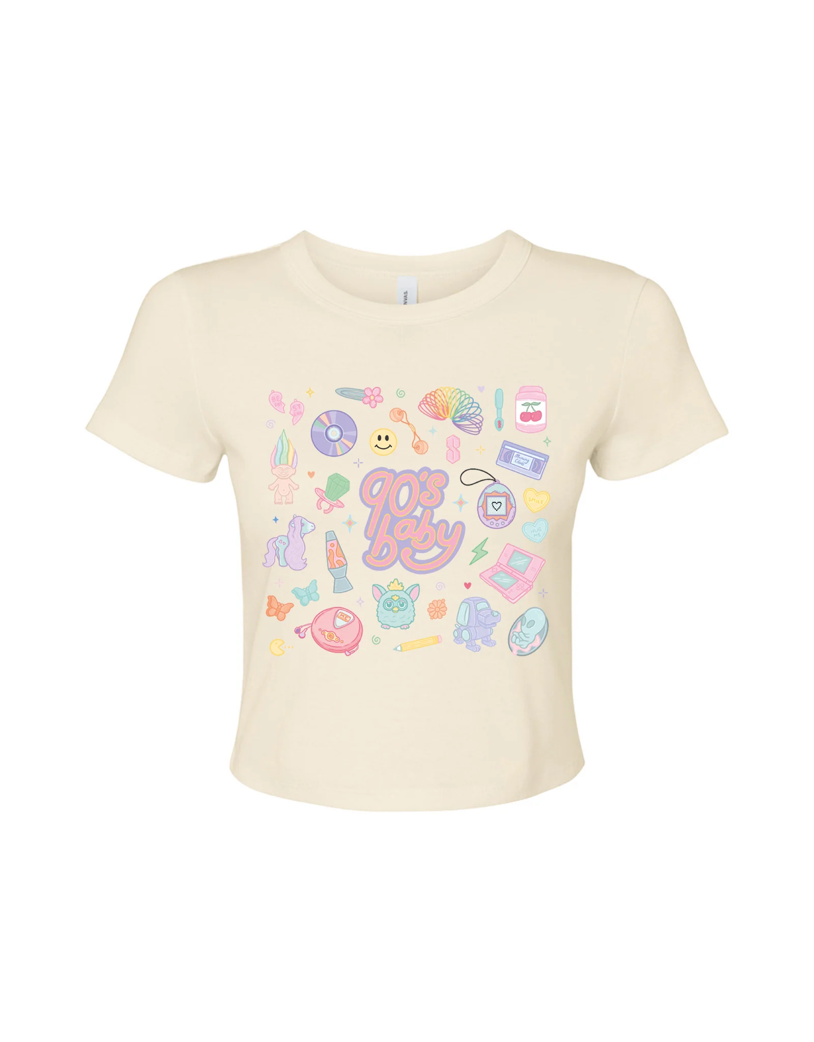 90s Baby Printed Micro Rib Baby Tee - Image 8