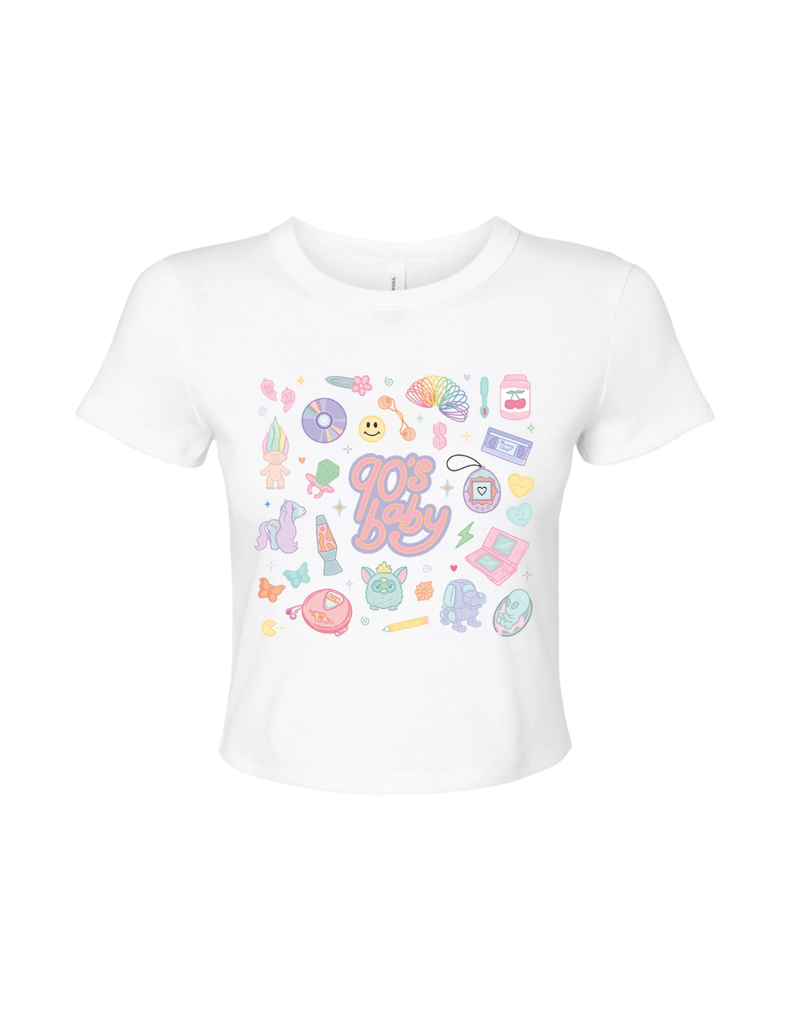 90s Baby Printed Micro Rib Baby Tee - Image 9