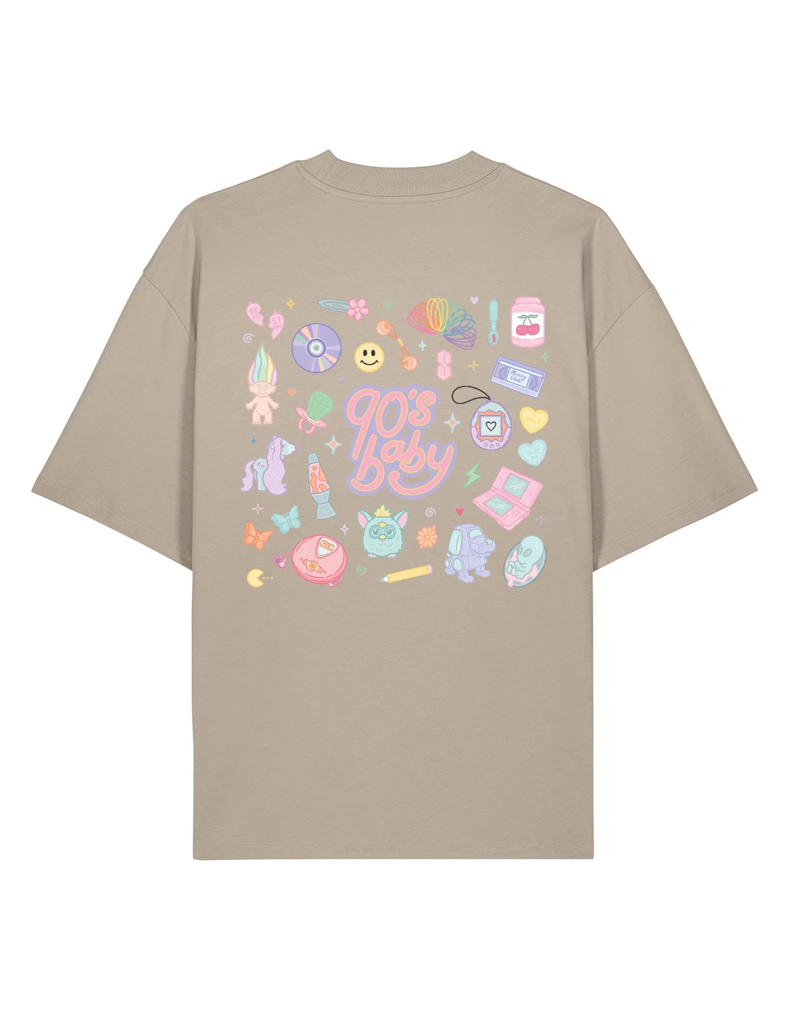 90s Baby Printed Oversized Organic Cotton Tee - Image 14