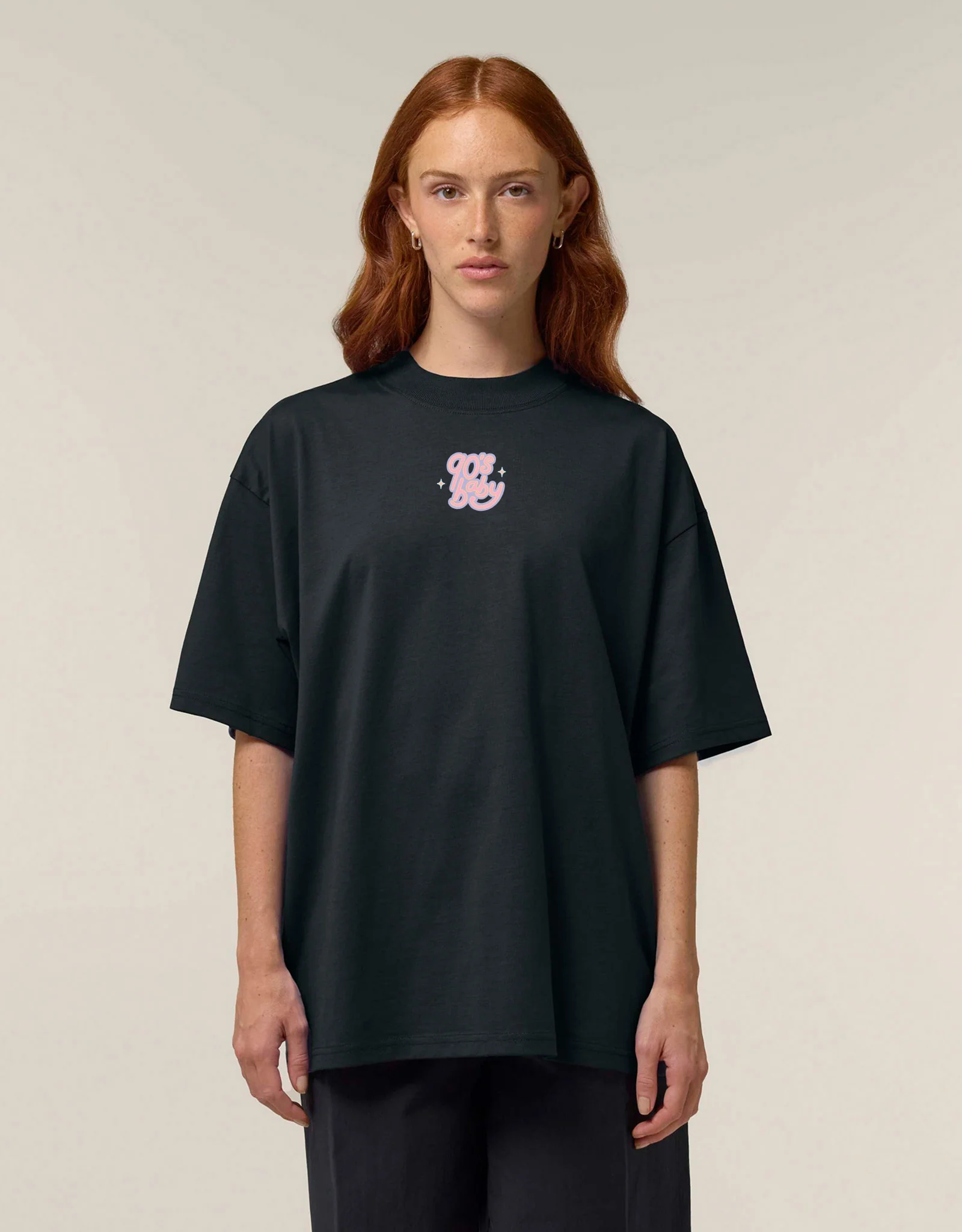 90s Baby Printed Oversized Organic Cotton Tee - Image 3