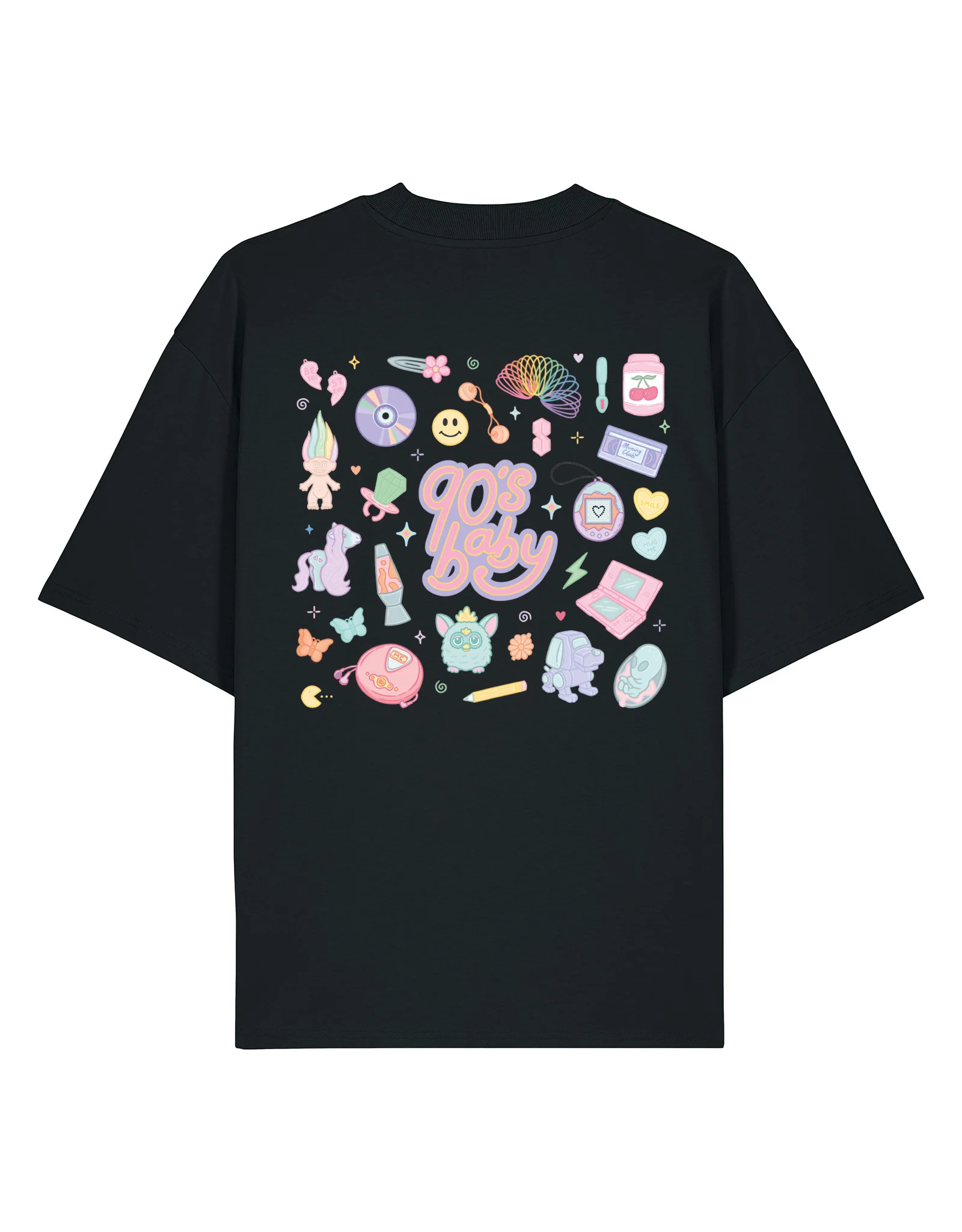 90s Baby Printed Oversized Organic Cotton Tee - Image 4