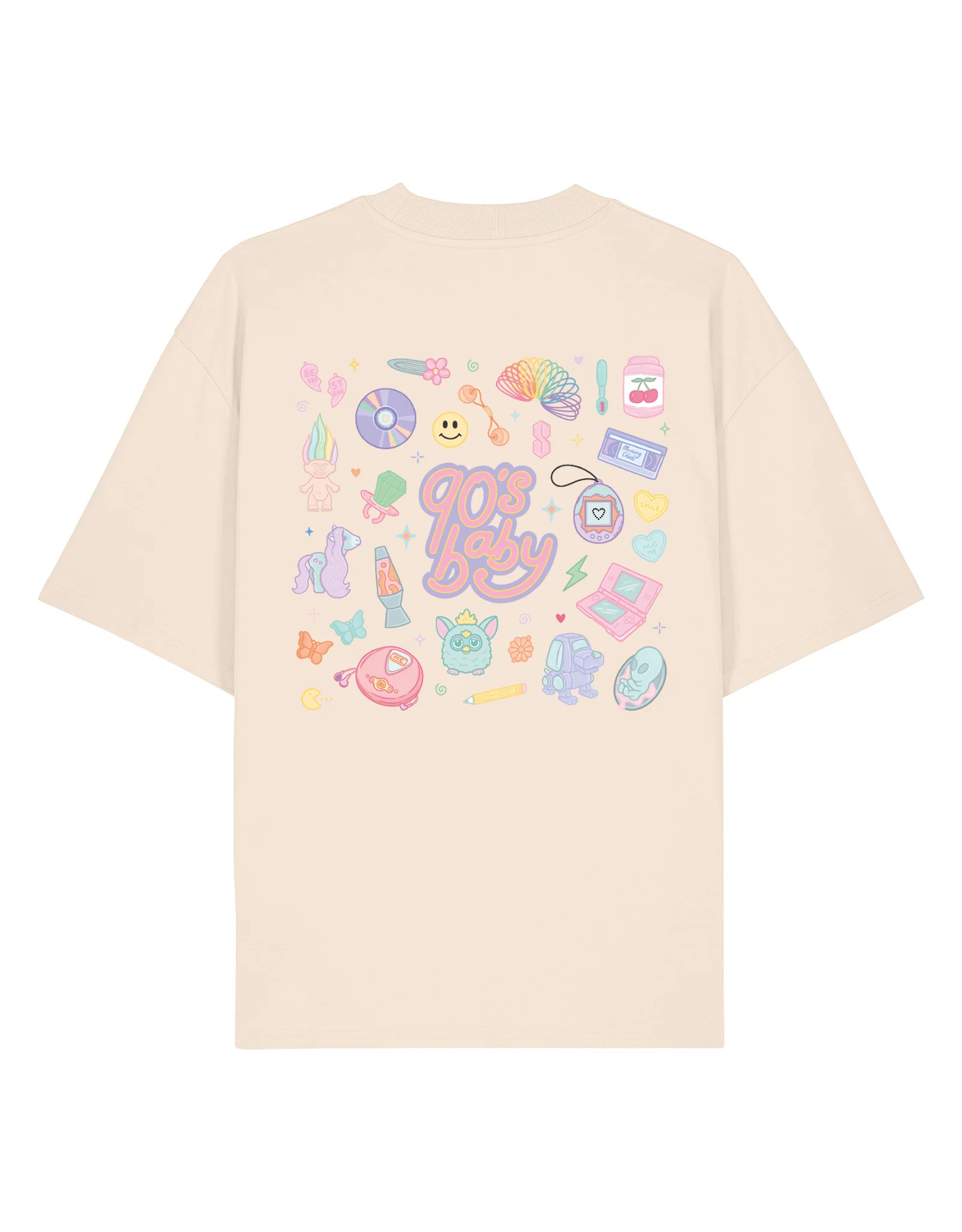 90s Baby Printed Oversized Organic Cotton Tee - Image 6