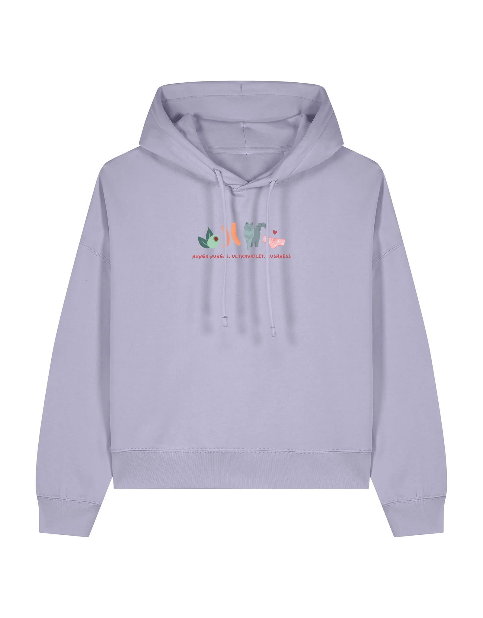 Angus and Thongs Embroidered Boxy Organic Cotton Hoodie - Image 5