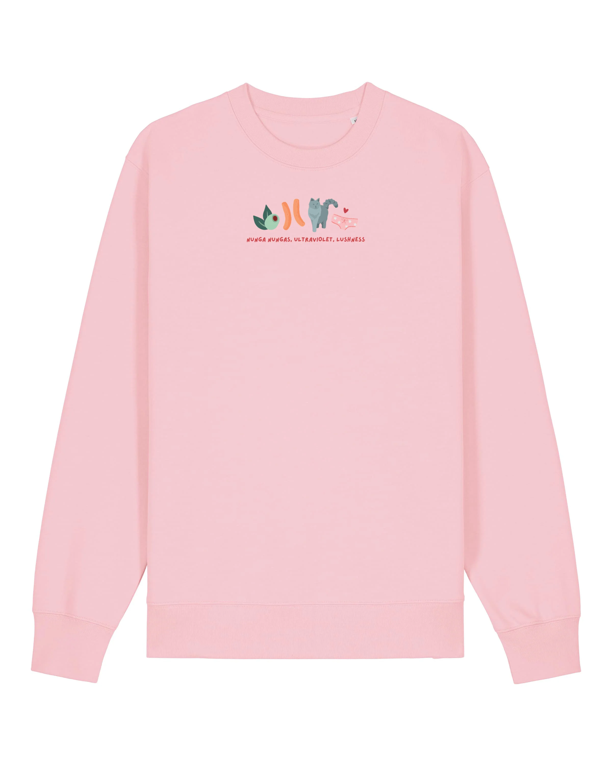 Angus and Thongs Embroidered Organic Cotton Sweatshirt - Image 4