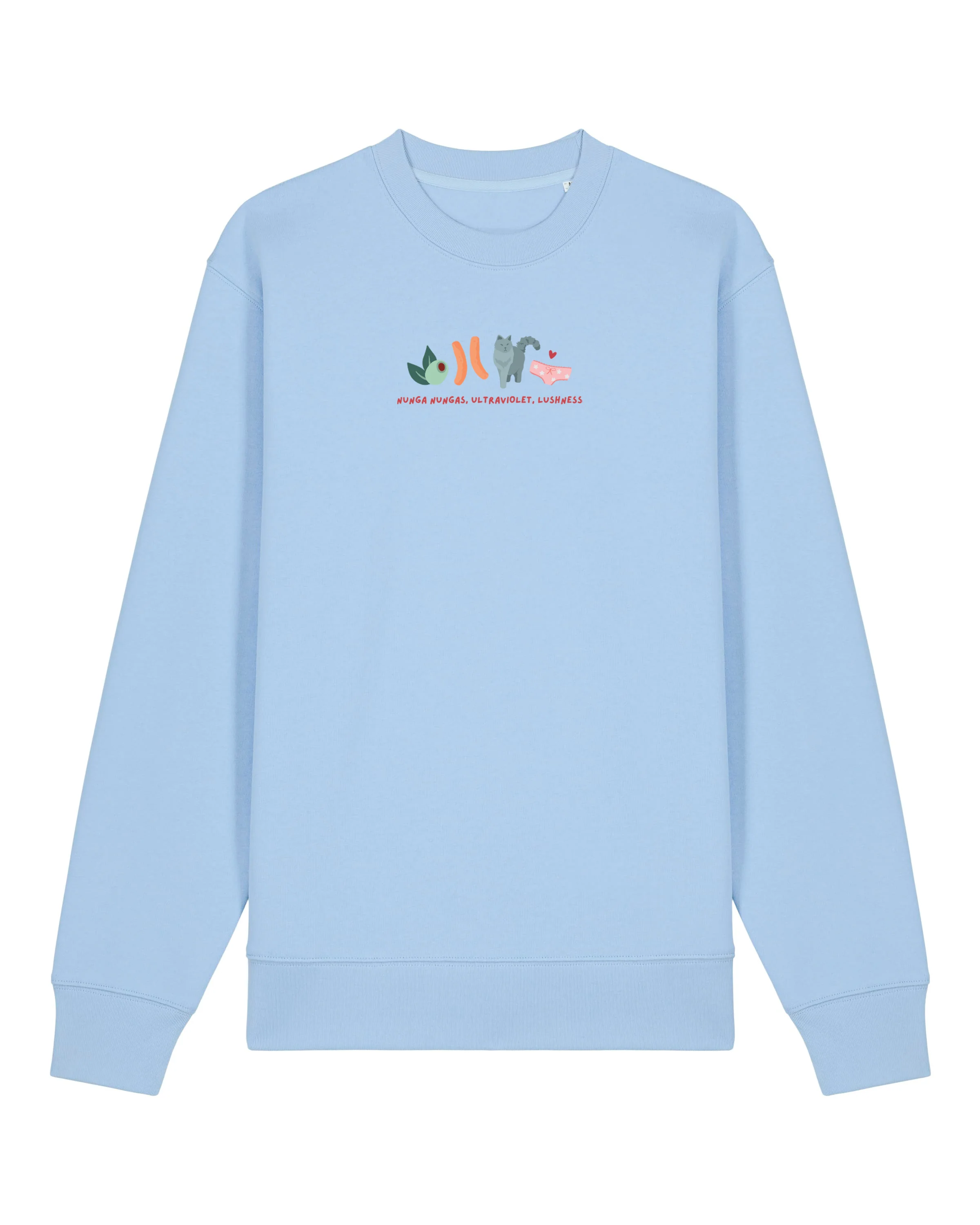 Angus and Thongs Embroidered Organic Cotton Sweatshirt - Image 5