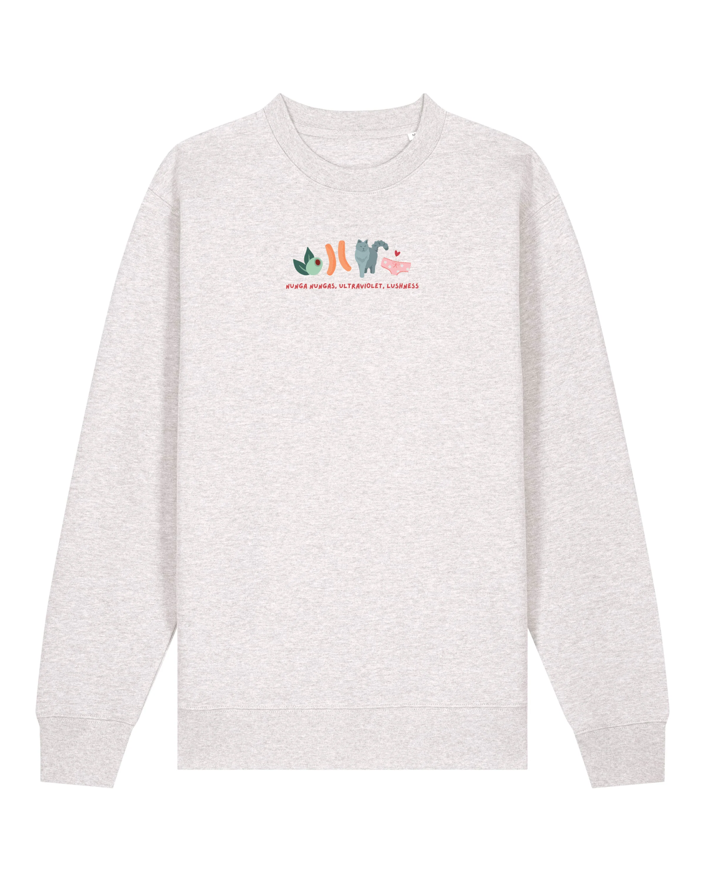 Angus and Thongs Embroidered Organic Cotton Sweatshirt - Image 6