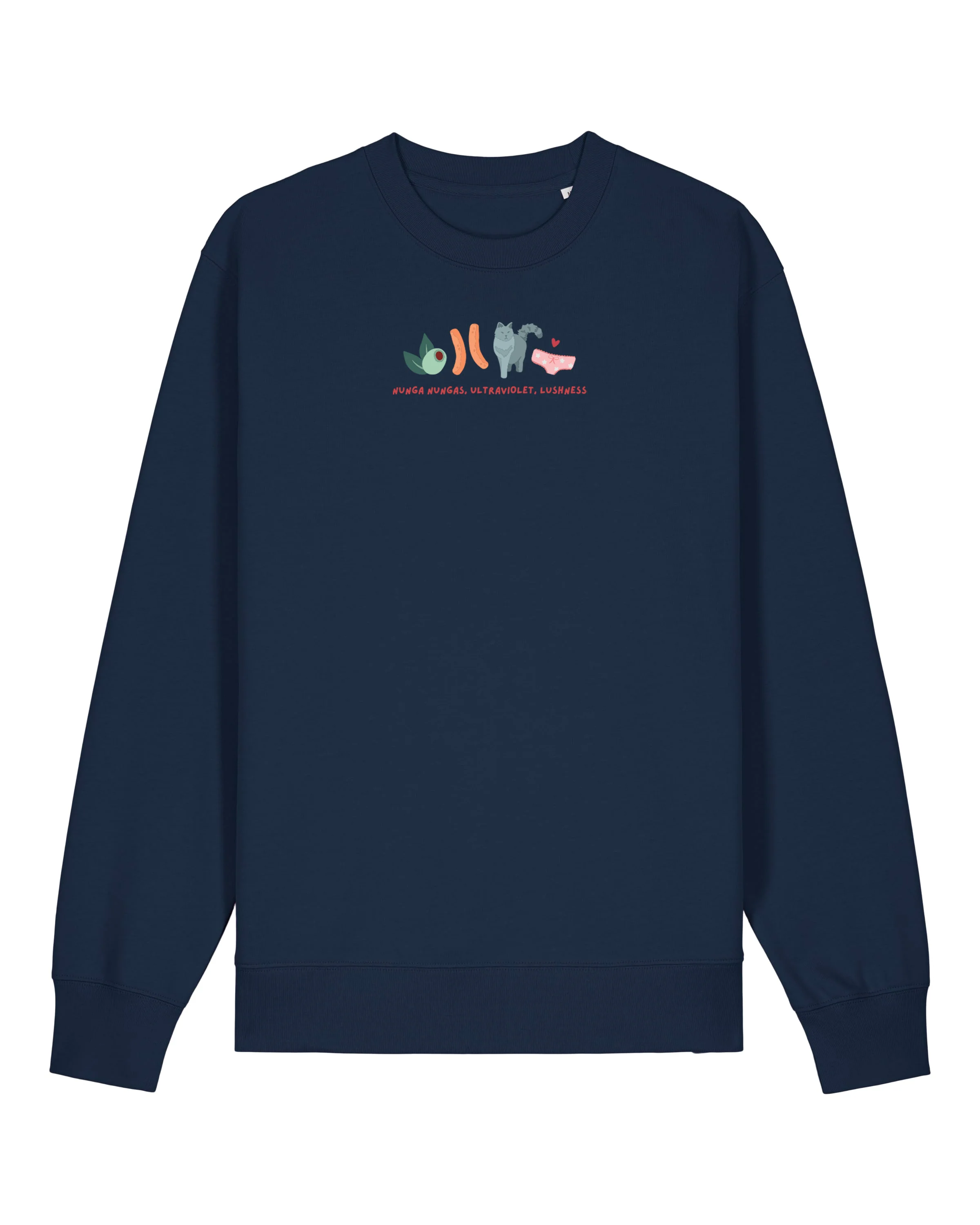 Angus and Thongs Embroidered Organic Cotton Sweatshirt - Image 8
