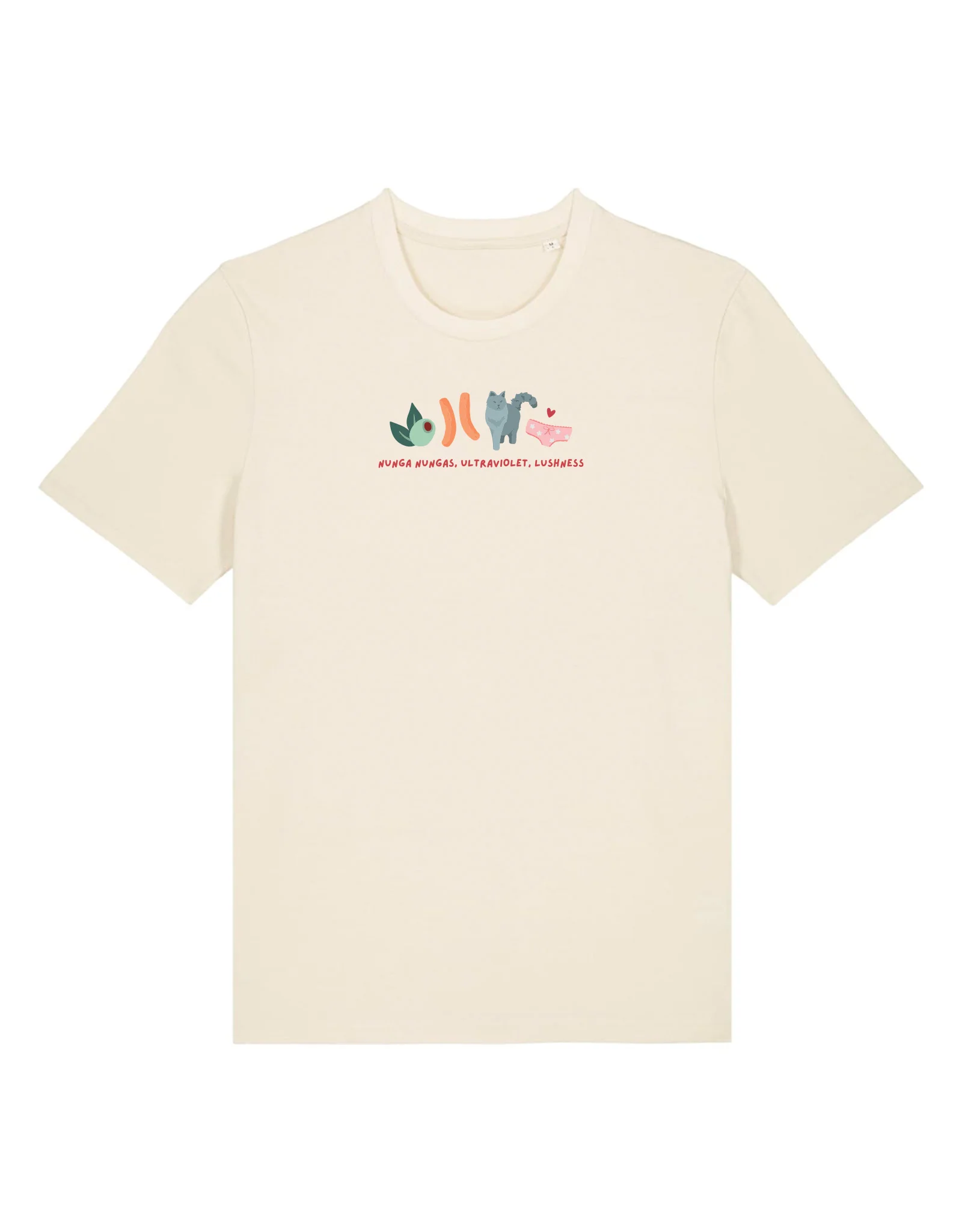 Angus and Thongs Embroidered Organic Cotton T-Shirt - Image 3