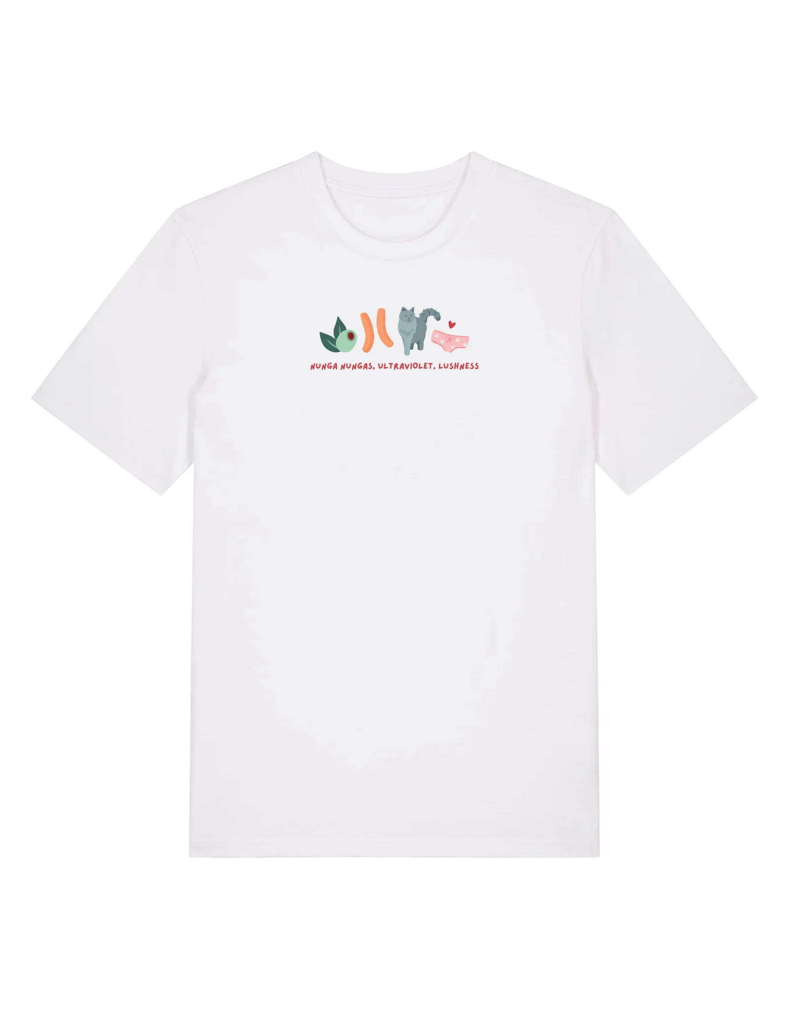 Angus and Thongs Embroidered Organic Cotton T-Shirt - Image 4
