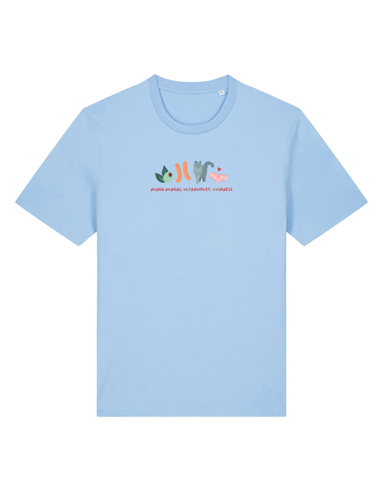 Angus and Thongs Embroidered Organic Cotton T-Shirt - Image 8