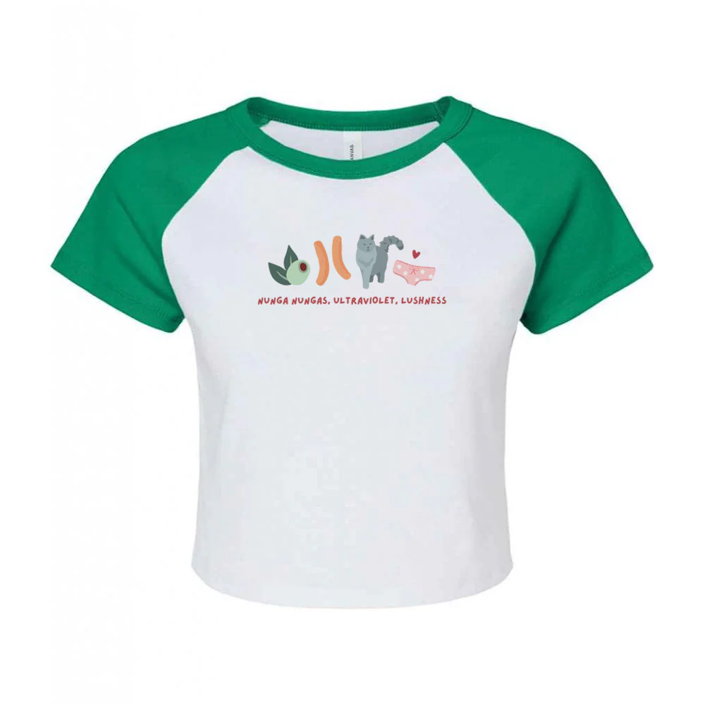Angus and Thongs Embroidered Micro Rib Baby Tee - Image 4