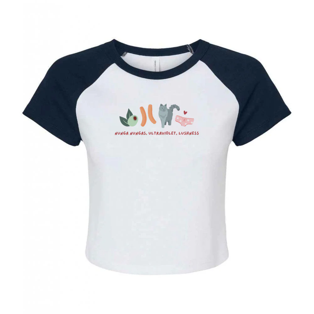 Angus and Thongs Embroidered Micro Rib Baby Tee - Image 6