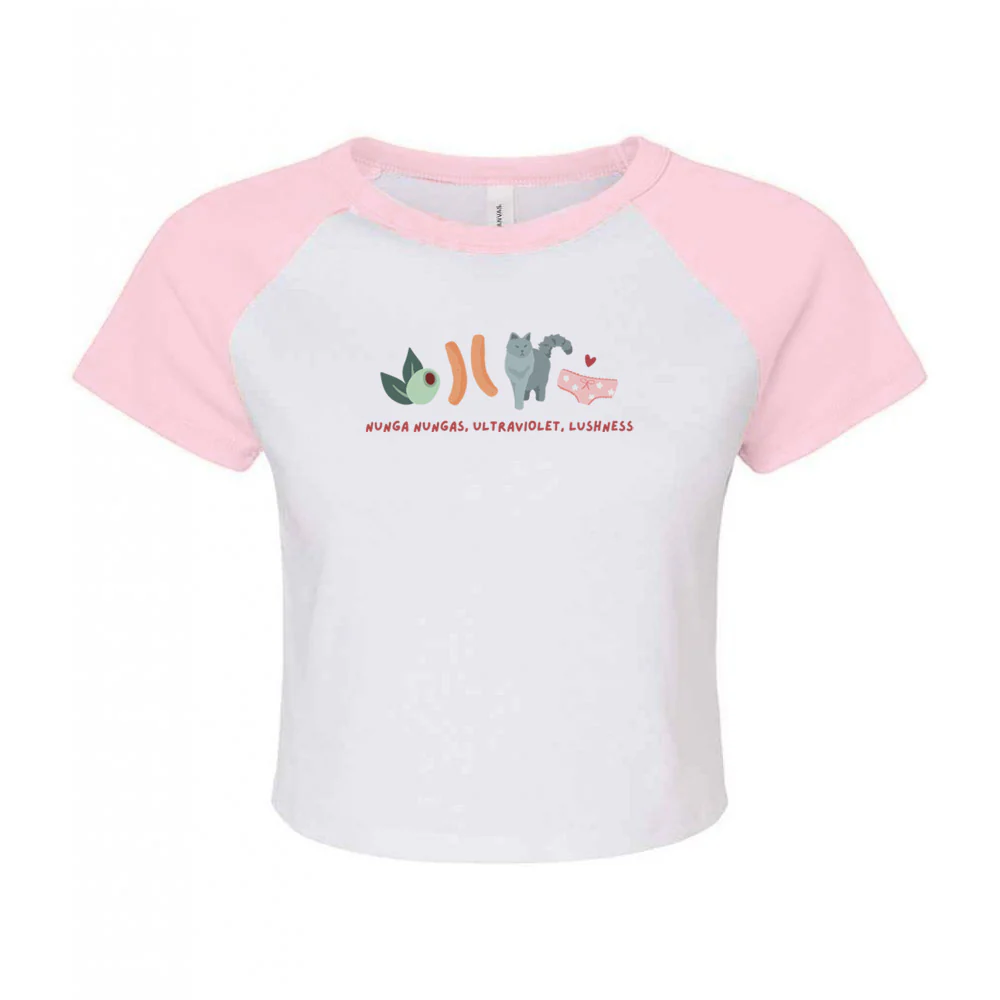 Angus and Thongs Embroidered Micro Rib Baby Tee - Image 7