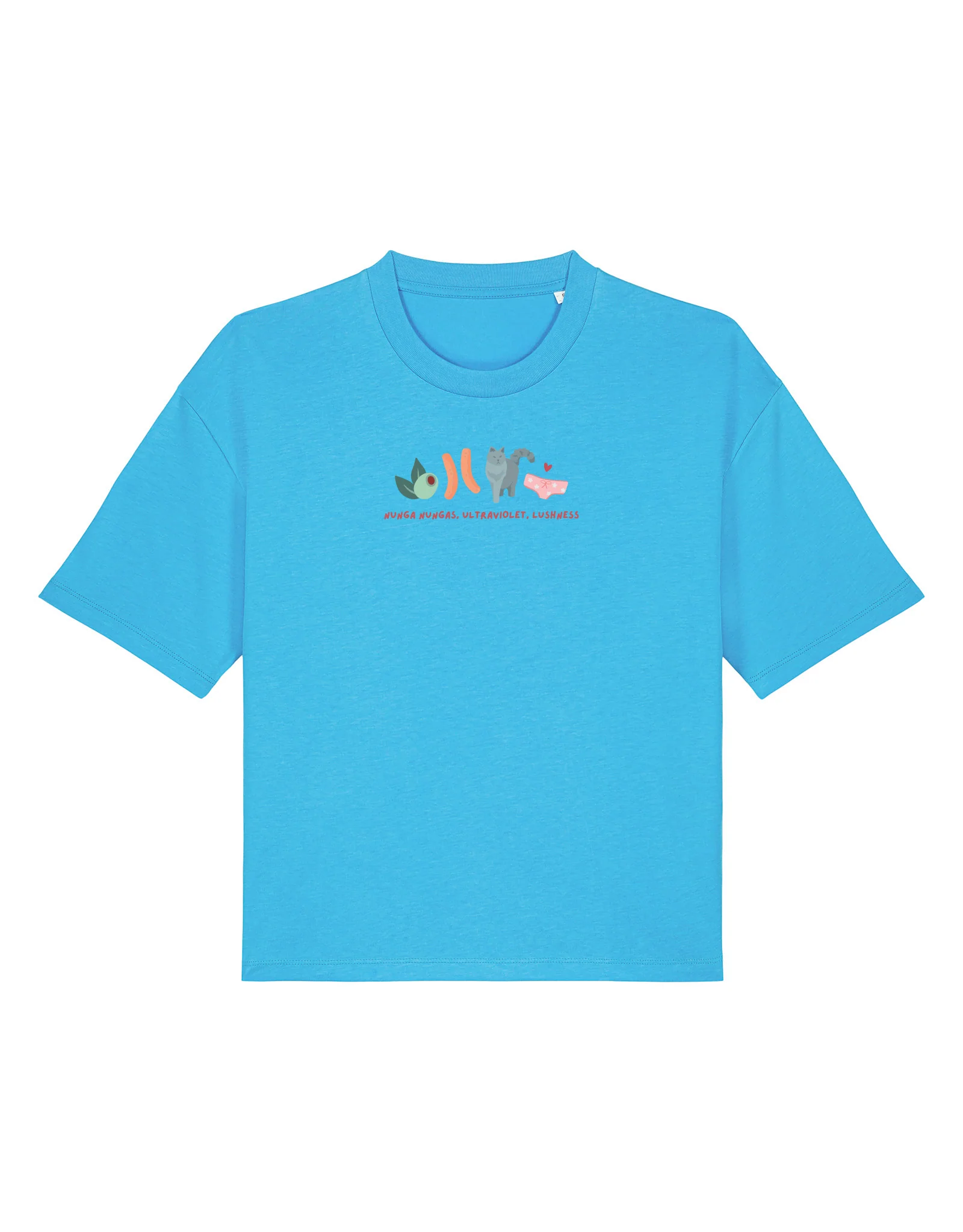 Angus and Thongs Embroidered Boxy Organic Cotton Tee - Image 5