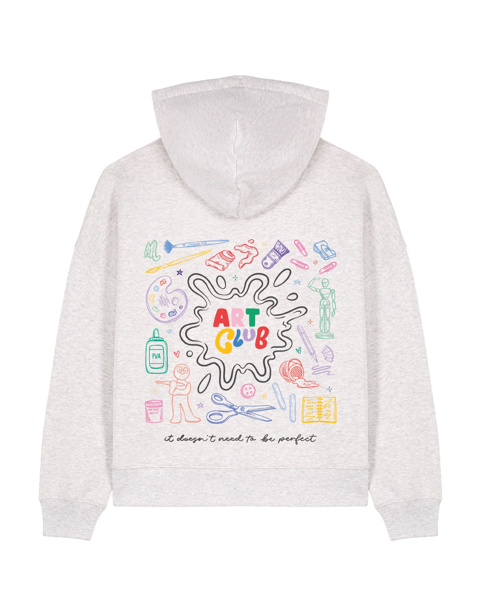 Art Club Boxy Organic Cotton Hoodie - Image 6