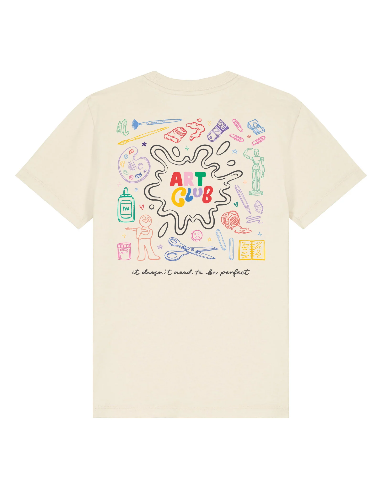 Art Club Organic Cotton Childrens T-Shirt - Image 3