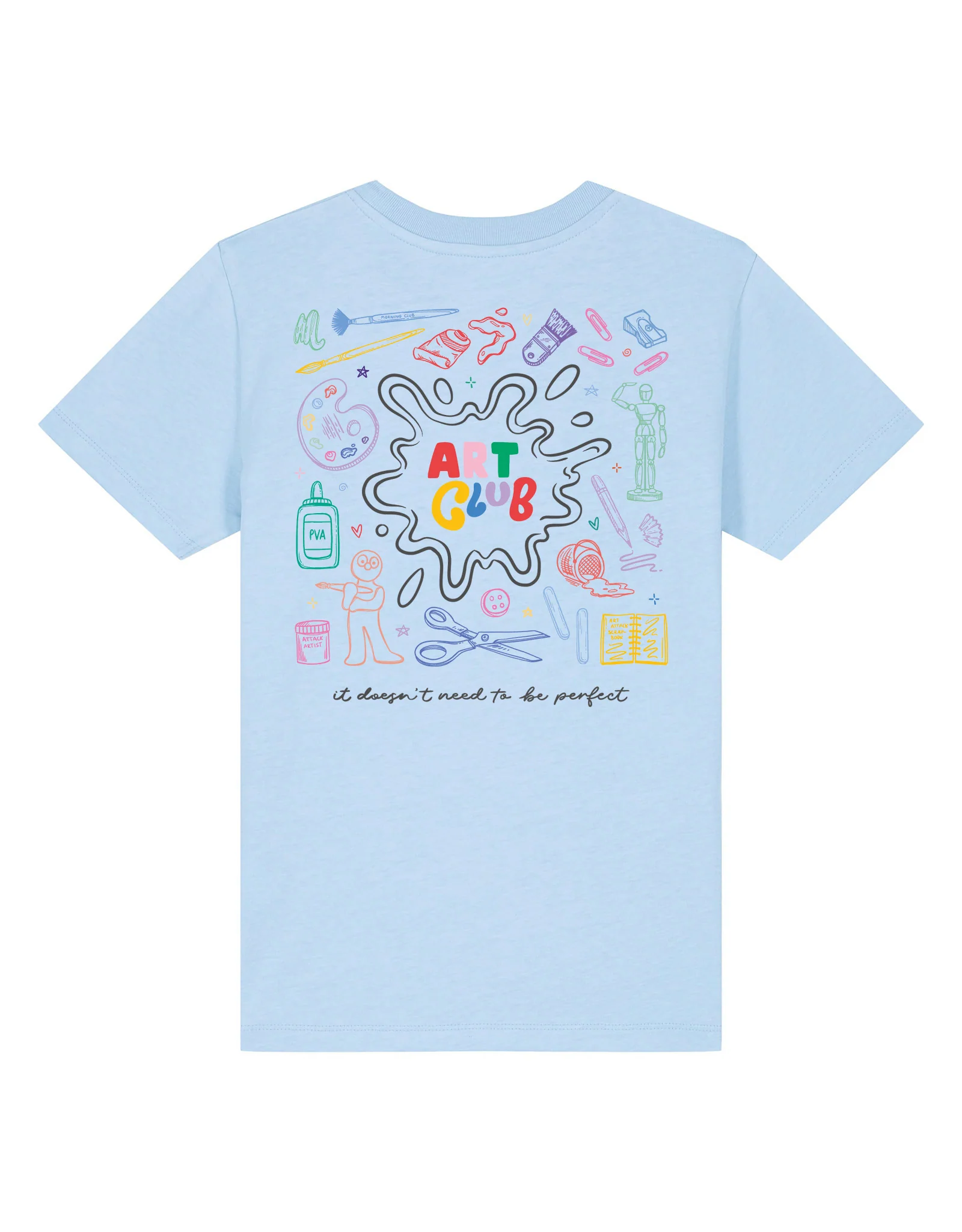 Art Club Organic Cotton Childrens T-Shirt - Image 4