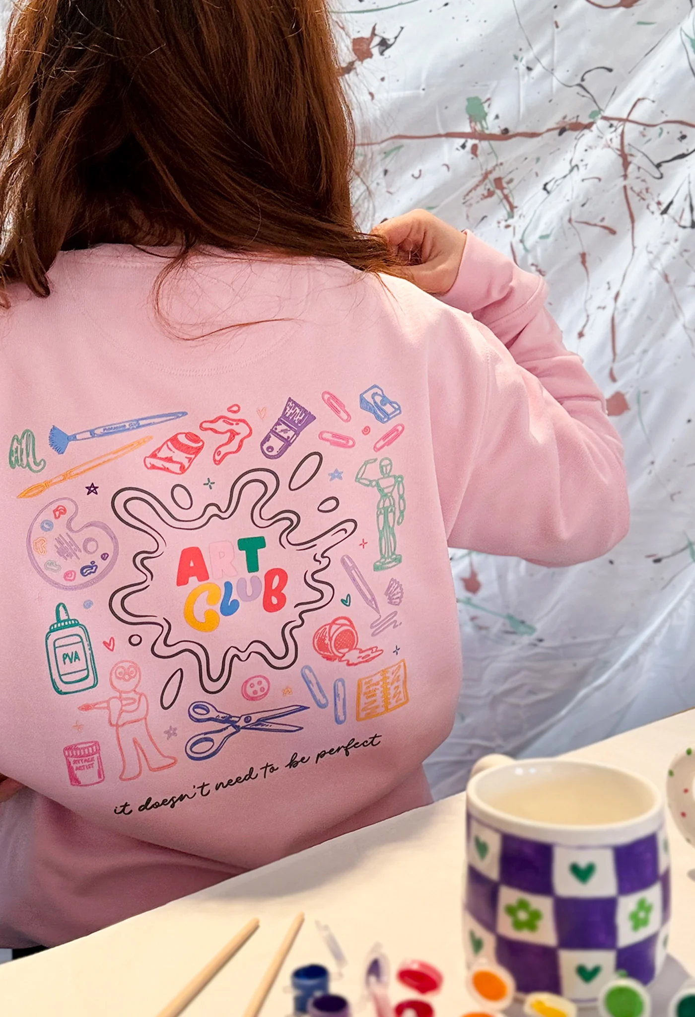 Art Club Organic Cotton Sweatshirt - Image 3