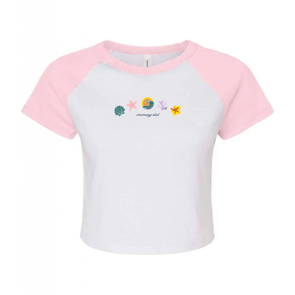 Beach Life Embroidered Micro Rib Baby Tee - Image 10