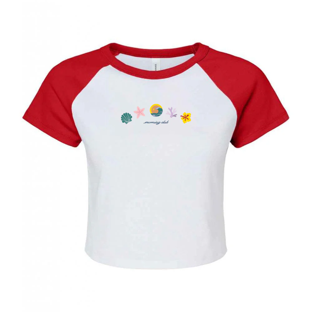 Beach Life Embroidered Micro Rib Baby Tee - Image 11