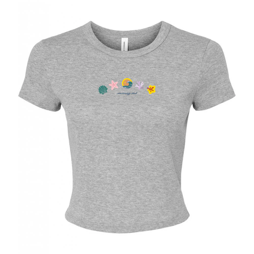 Beach Life Embroidered Micro Rib Baby Tee - Image 13