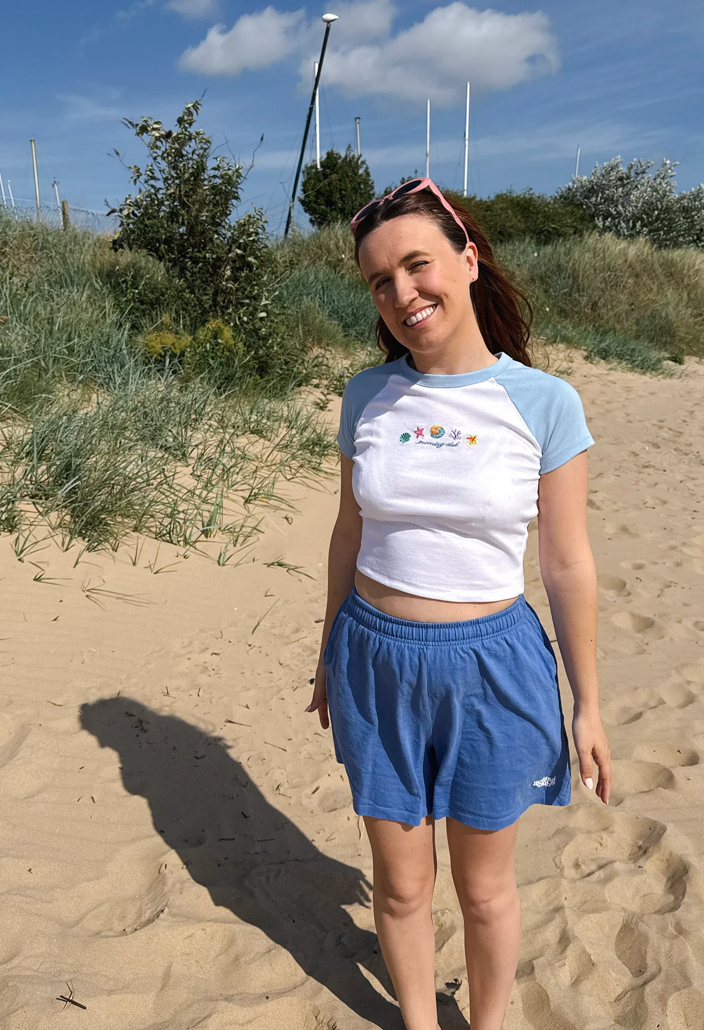 Beach Life Embroidered Micro Rib Baby Tee - Image 6
