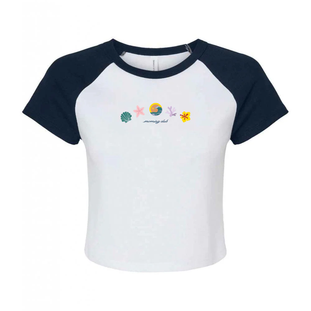 Beach Life Embroidered Micro Rib Baby Tee - Image 9