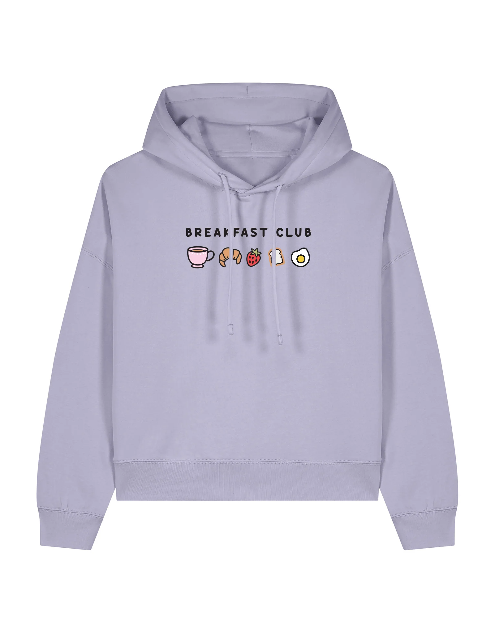 Breakfast Club Embroidered Boxy Organic Cotton Hoodie - Image 5