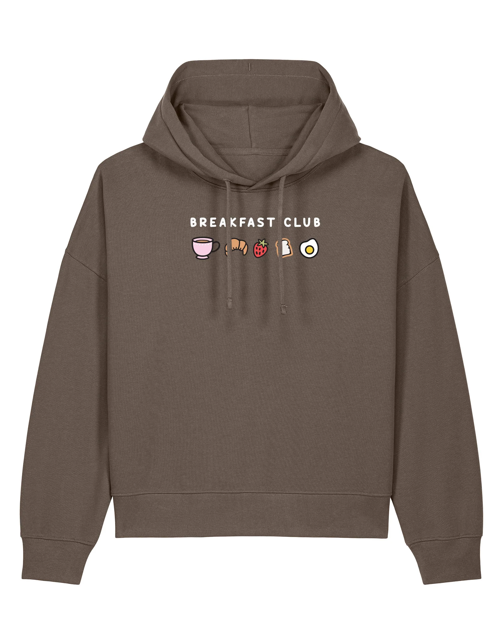 Breakfast Club Embroidered Boxy Organic Cotton Hoodie - Image 6