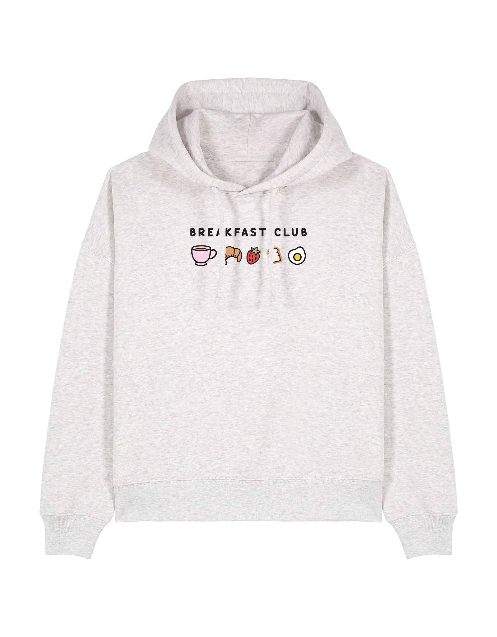Breakfast Club Embroidered Boxy Organic Cotton Hoodie - Image 7
