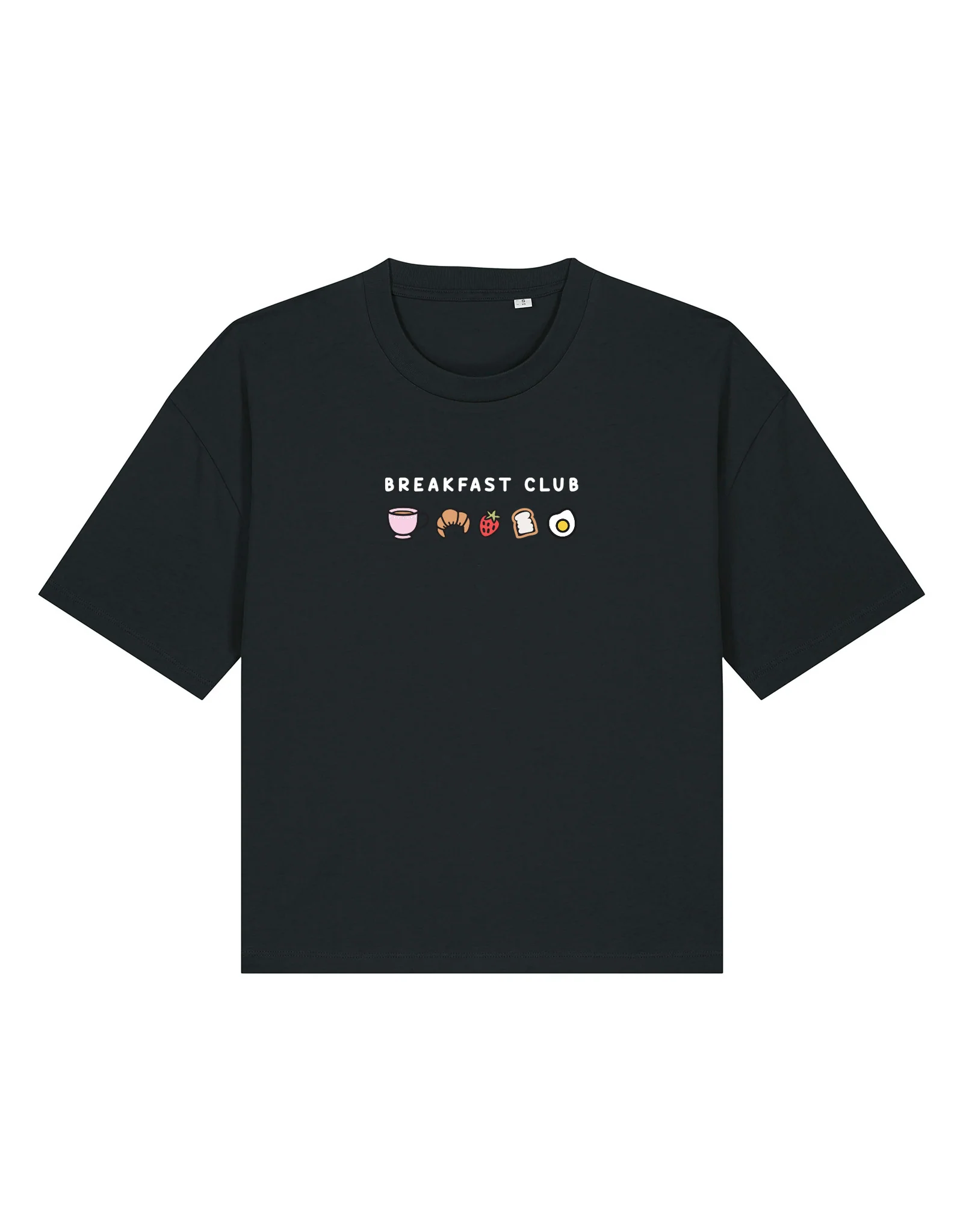Breakfast Club Embroidered Boxy Organic Cotton Tee - Image 10