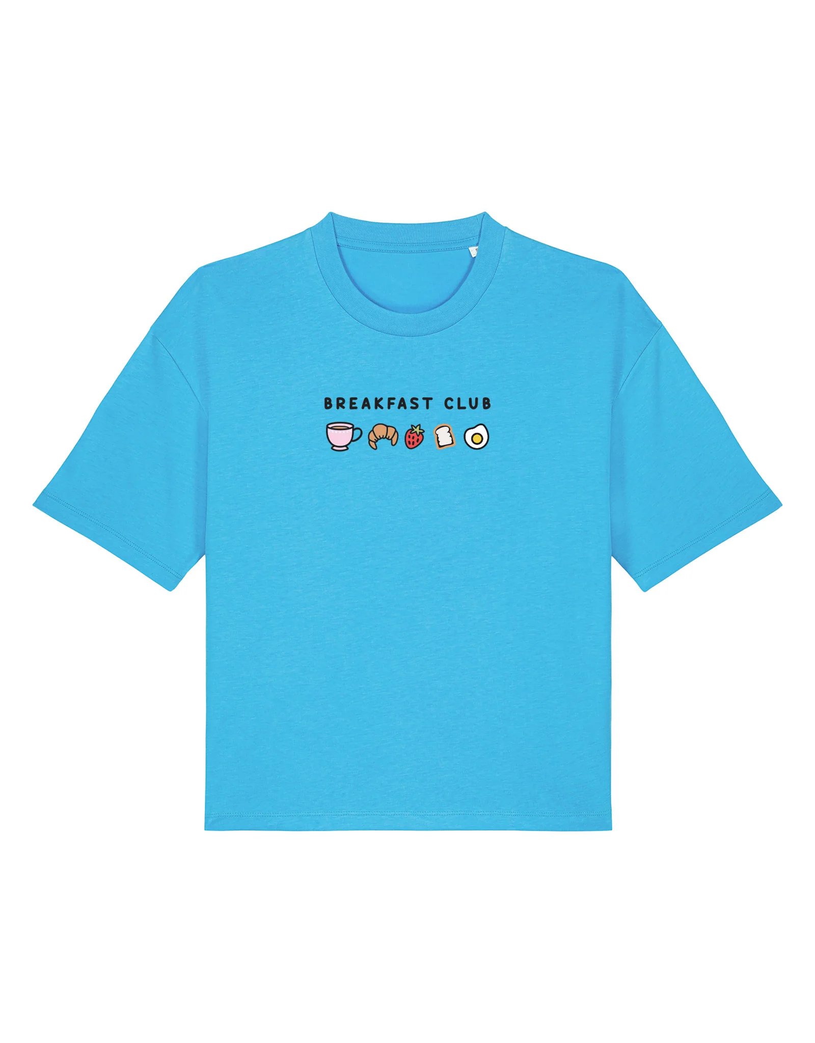Breakfast Club Embroidered Boxy Organic Cotton Tee - Image 11