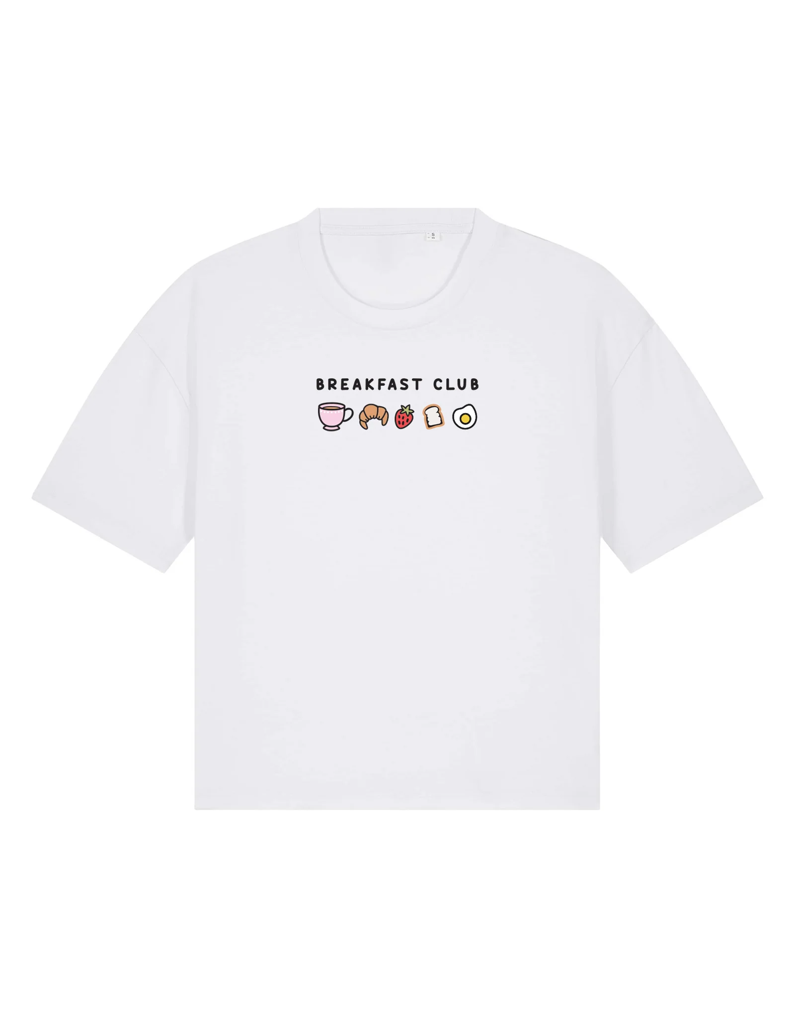 Breakfast Club Embroidered Boxy Organic Cotton Tee - Image 5