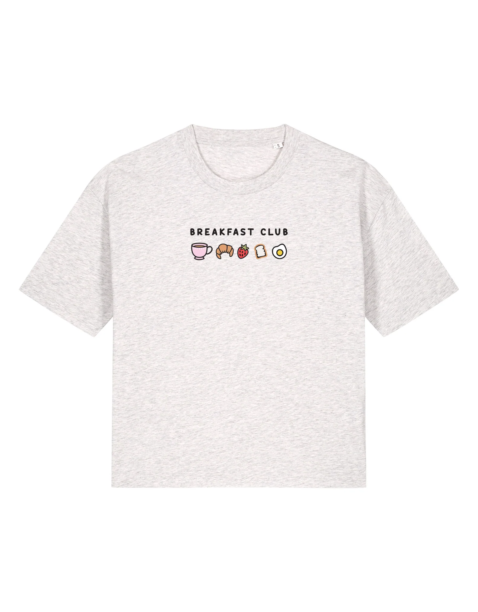 Breakfast Club Embroidered Boxy Organic Cotton Tee - Image 7