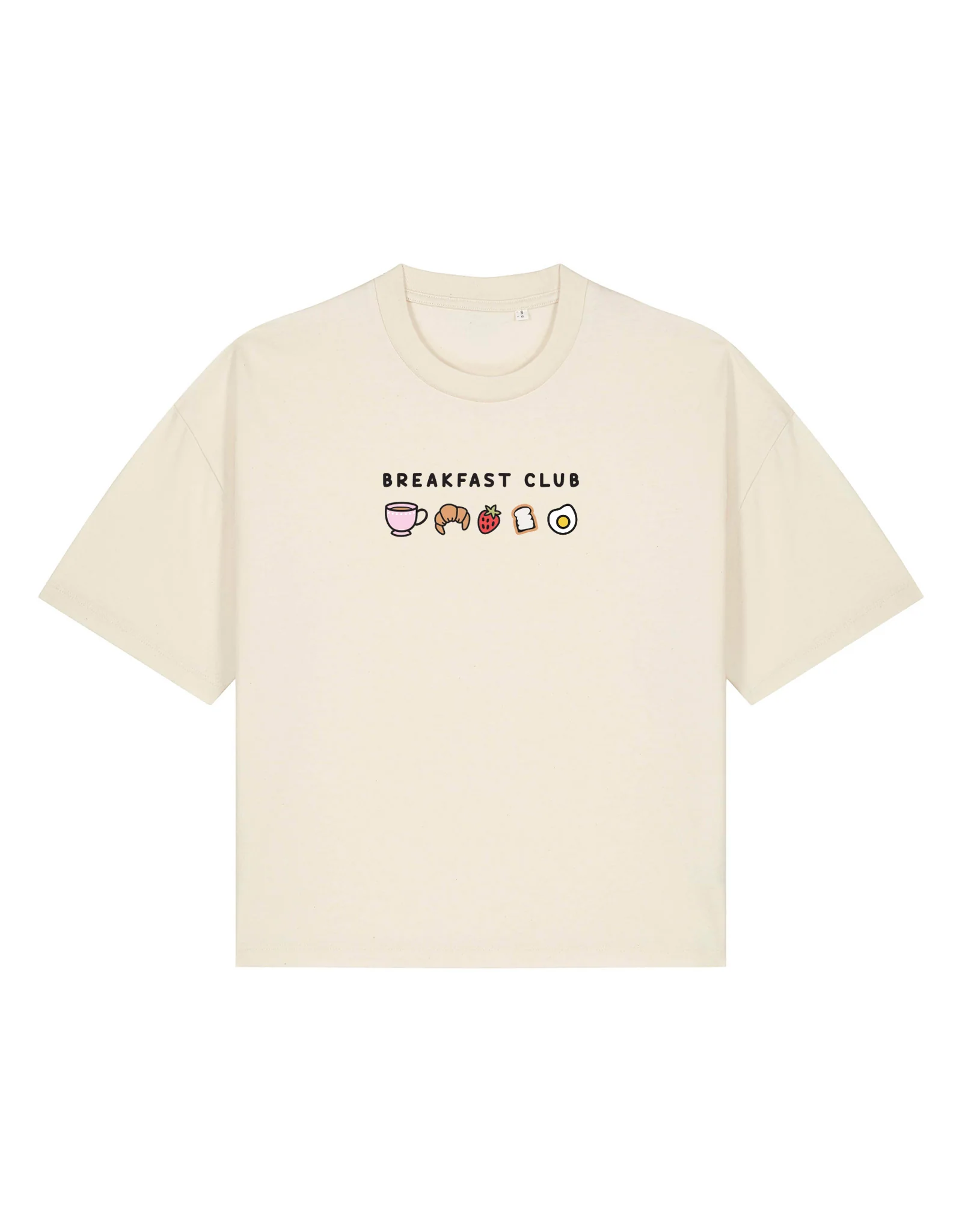 Breakfast Club Embroidered Boxy Organic Cotton Tee - Image 9