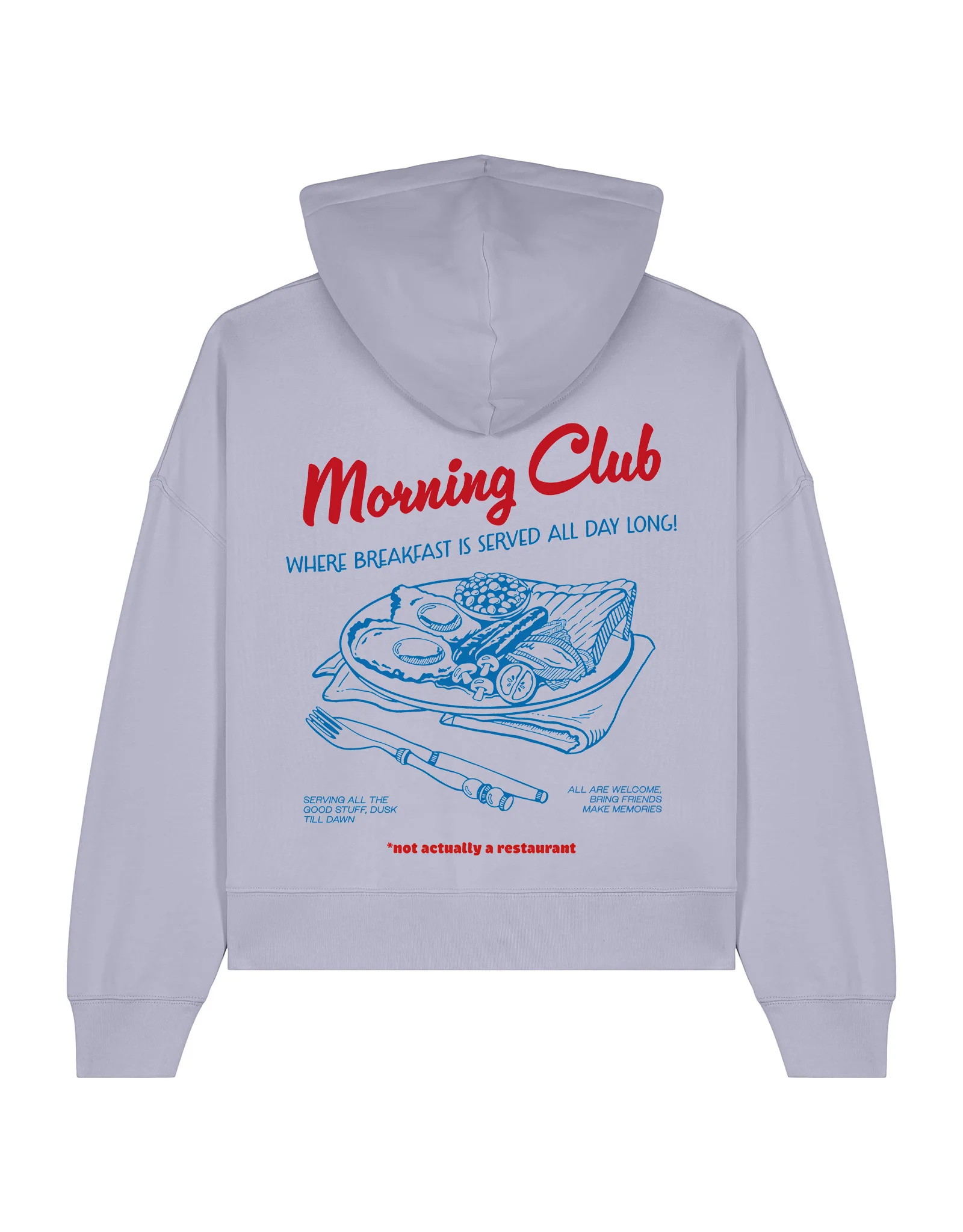 Breakfast Fry-Up Boxy Organic Cotton Hoodie