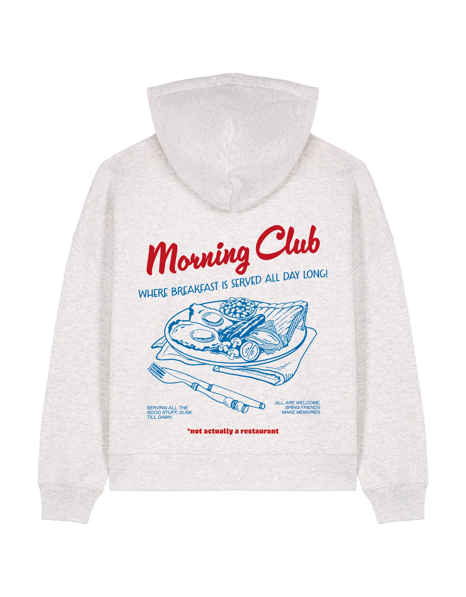 Breakfast Fry-Up Boxy Organic Cotton Hoodie - Image 4
