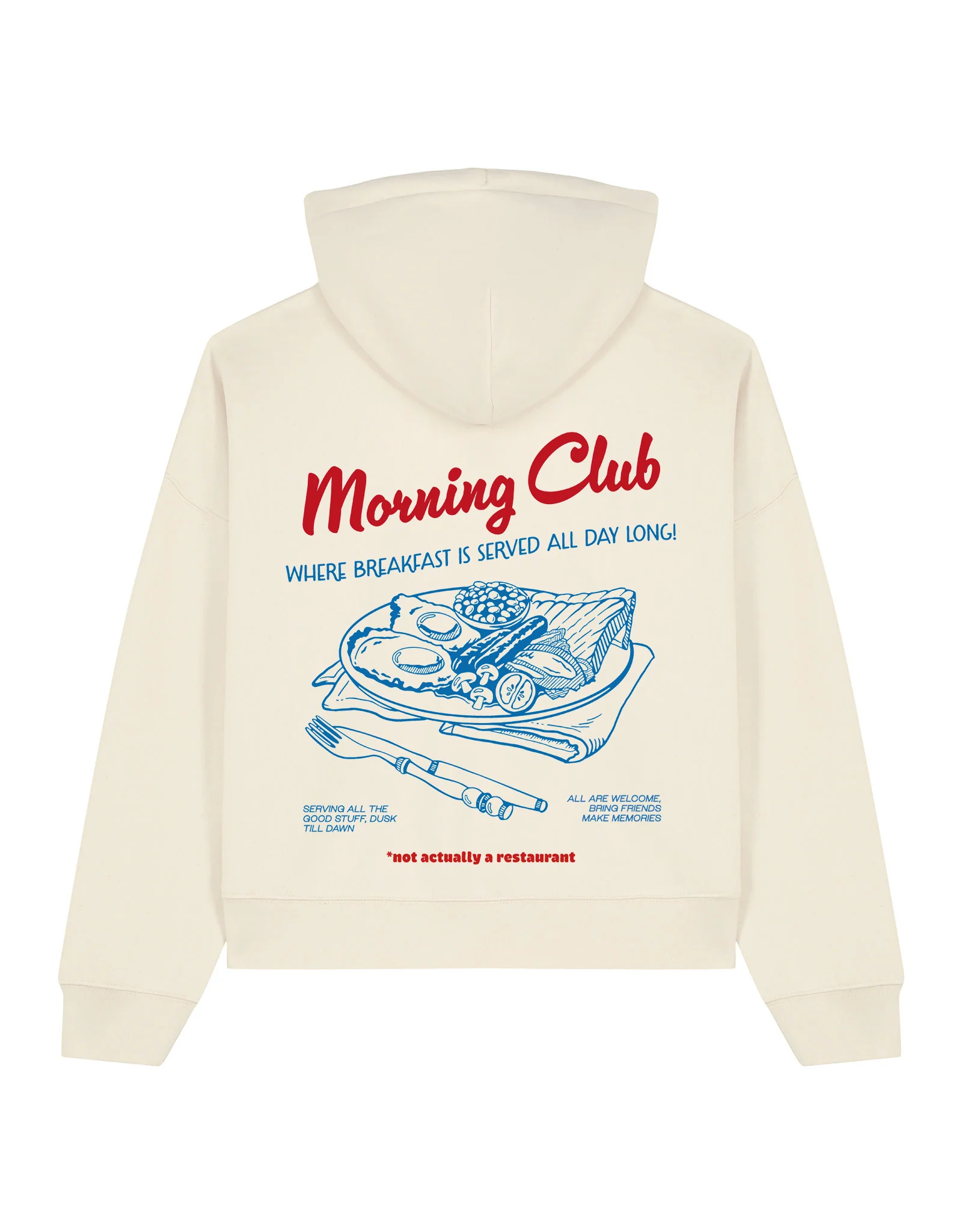 Breakfast Fry-Up Boxy Organic Cotton Hoodie - Image 6