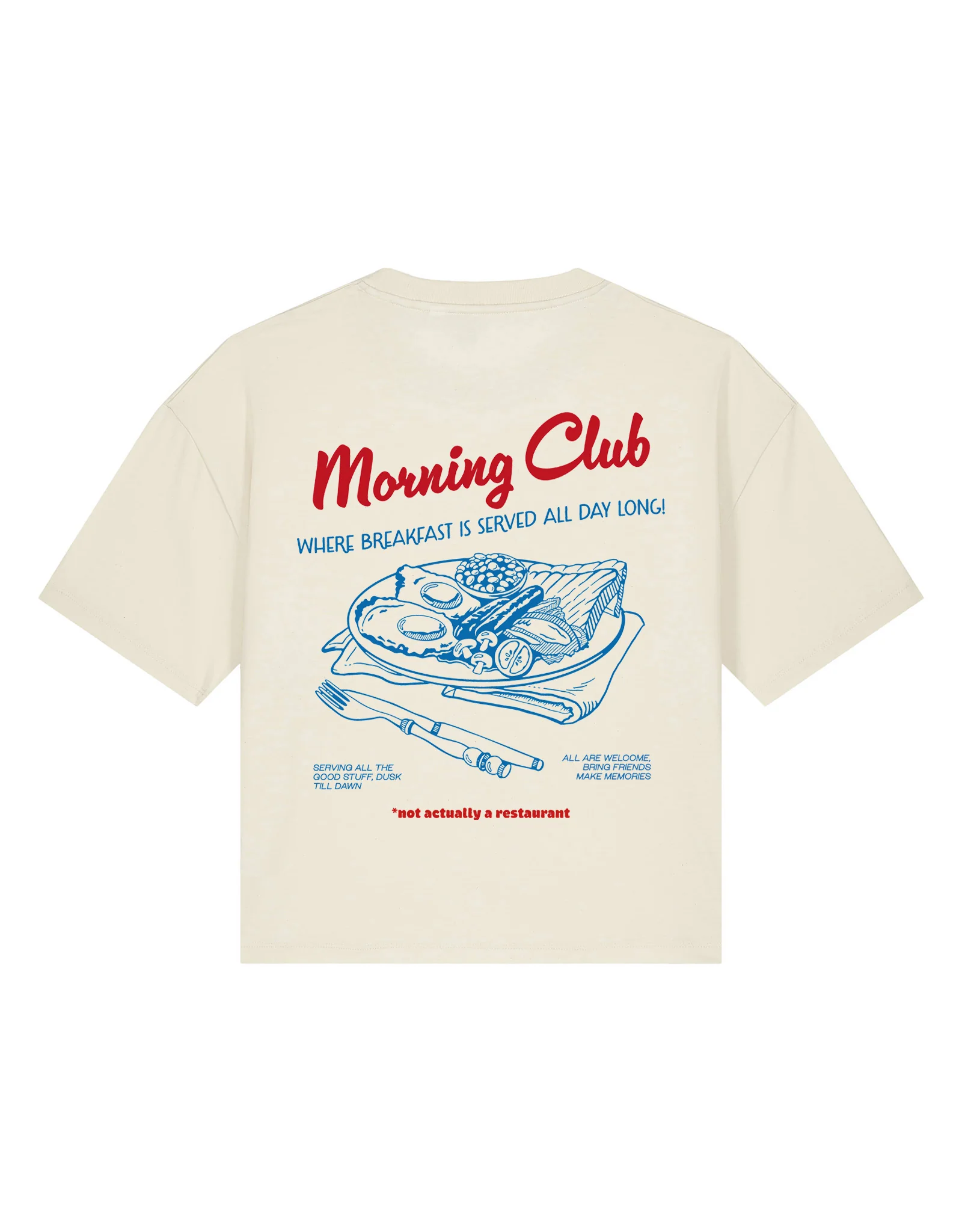 Breakfast Fry-Up Boxy Organic Cotton Tee