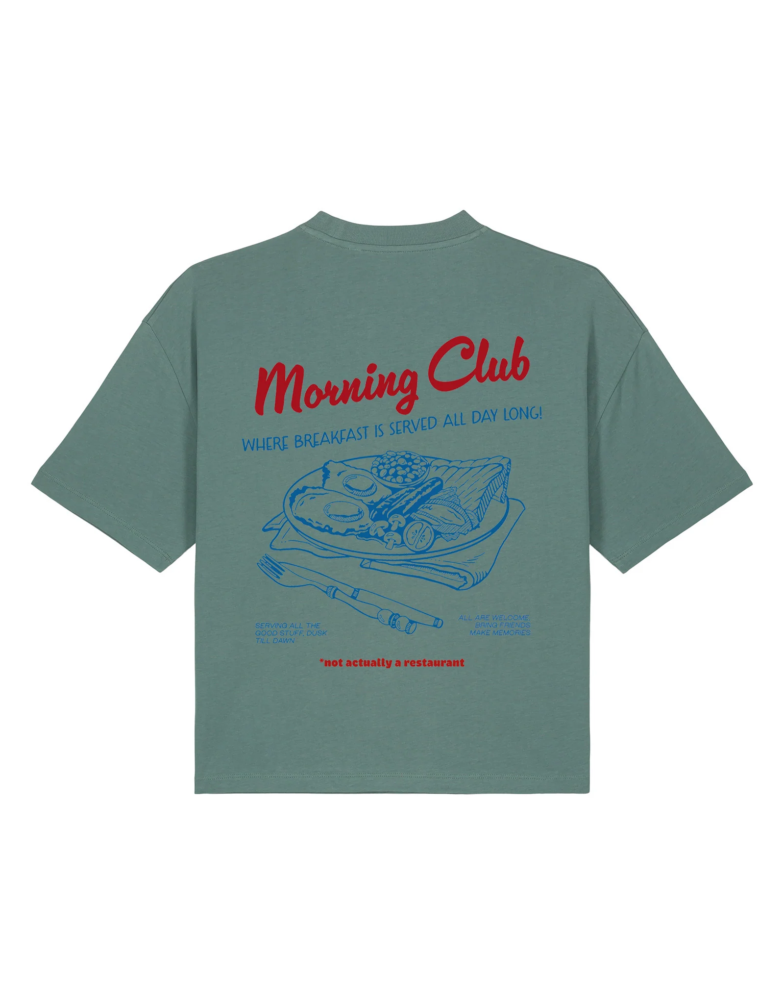 Breakfast Fry-Up Boxy Organic Cotton Tee - Image 5