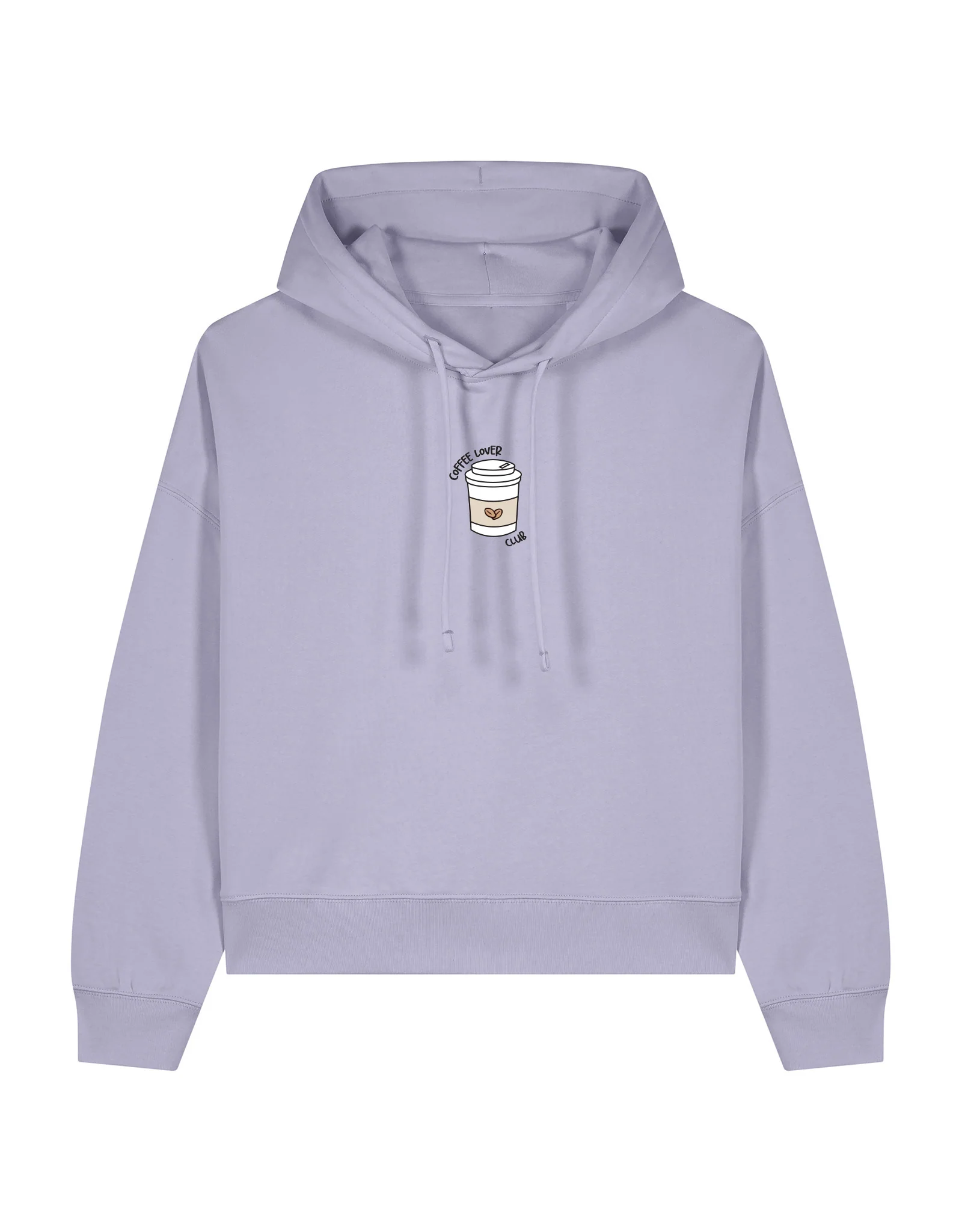 Coffee Lover Embroidered Boxy Organic Cotton Hoodie - Image 5